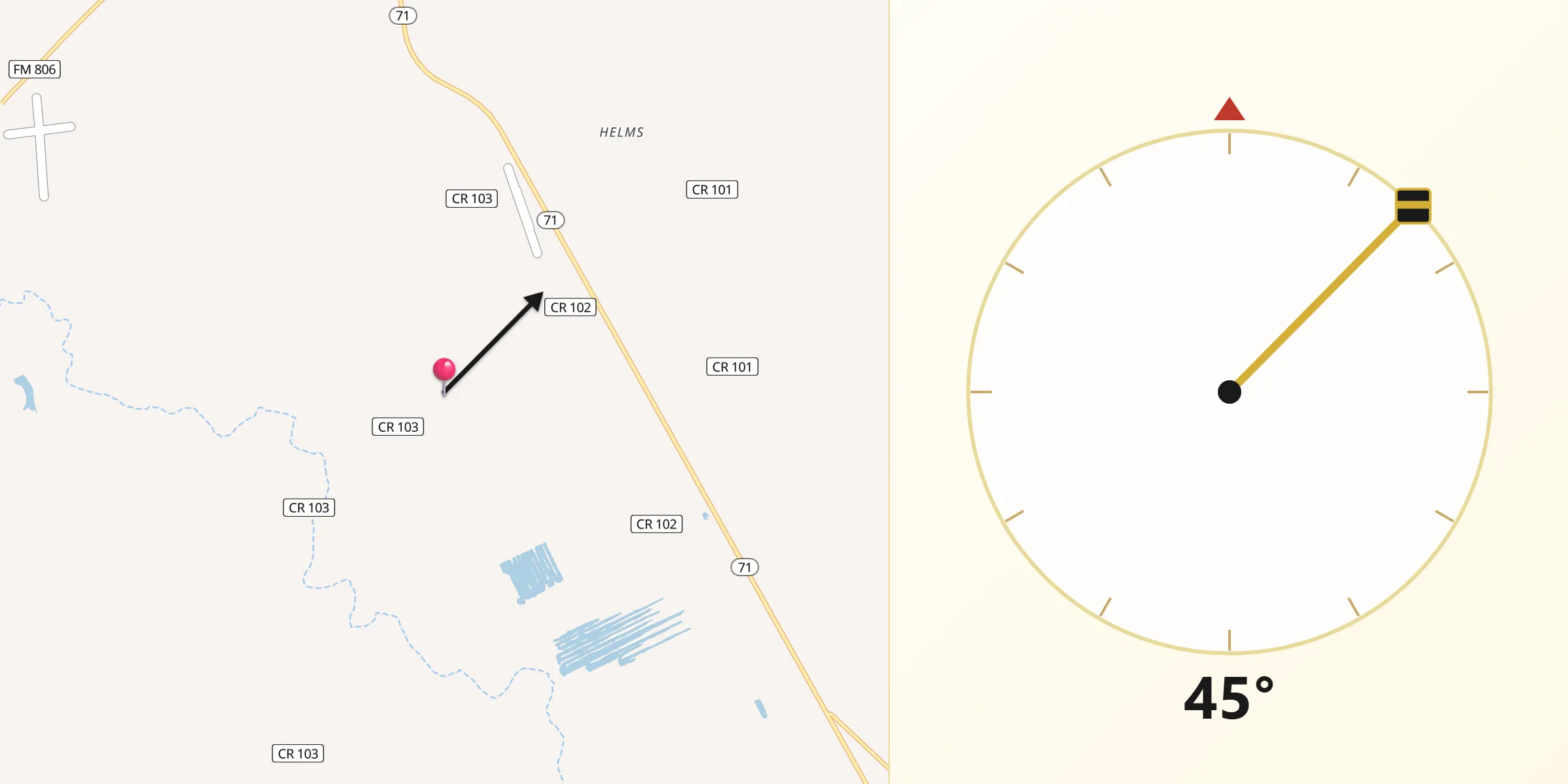 Qibla Direction from Colorado