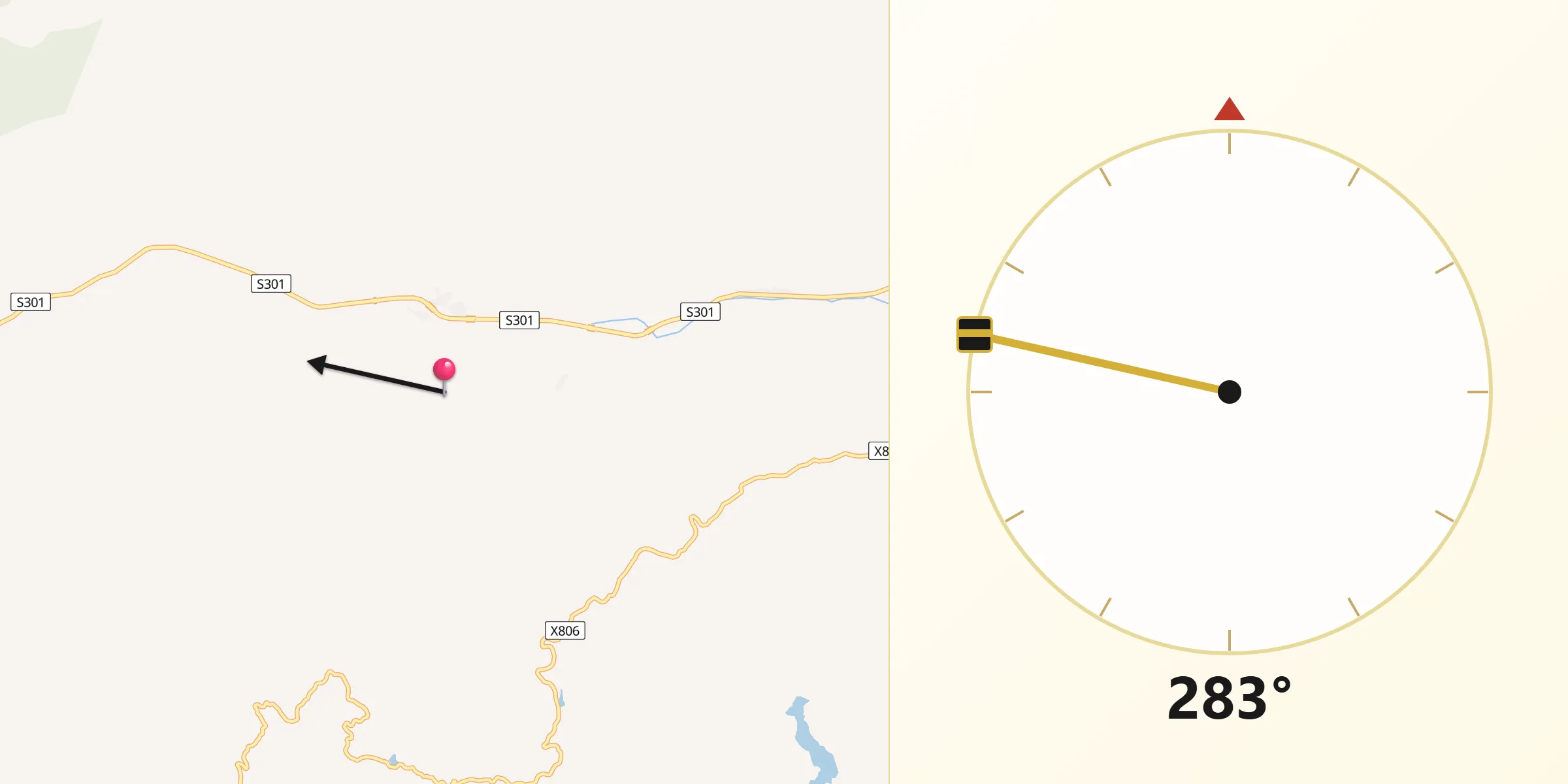 从张家铺村朝向麦加的方向
