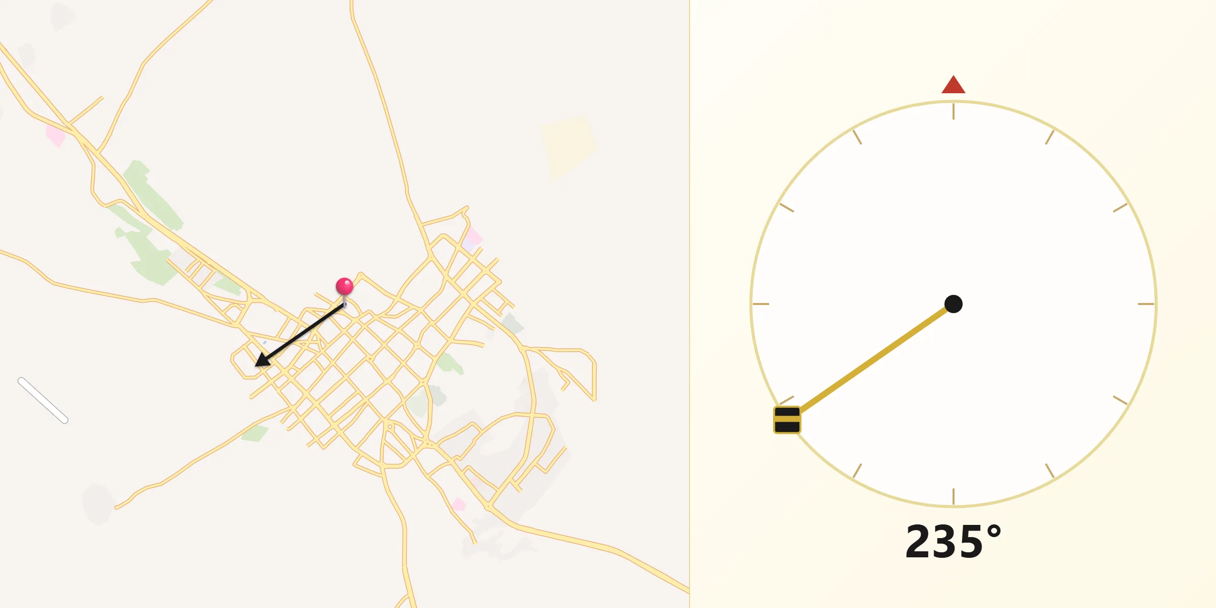 جهت قبله از كازرون