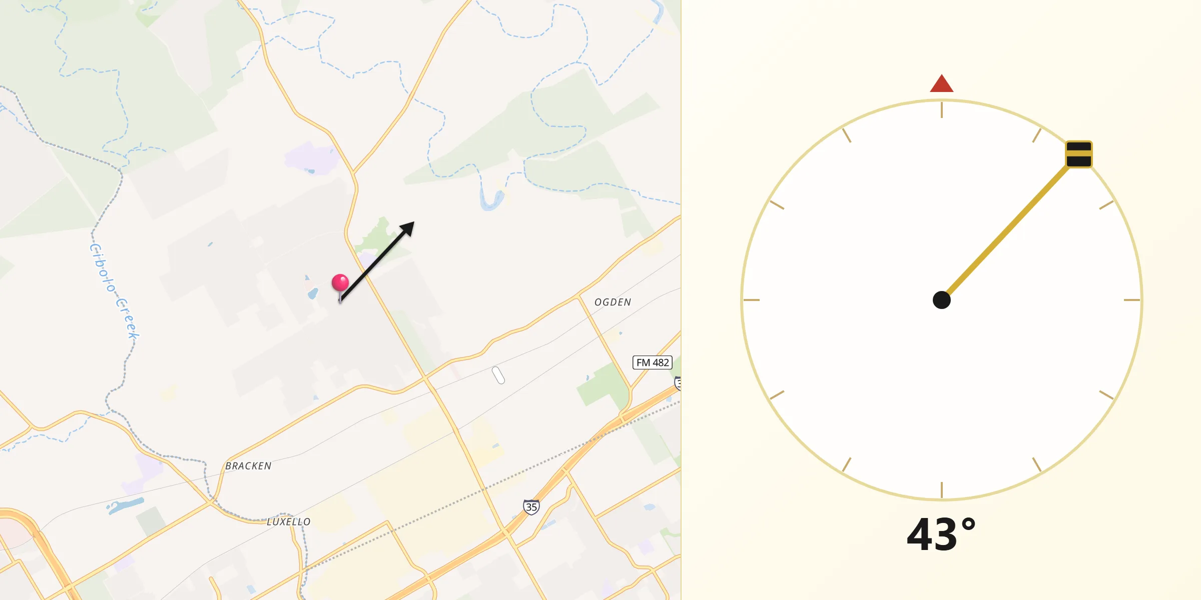 Qibla Direction from Garden Ridge