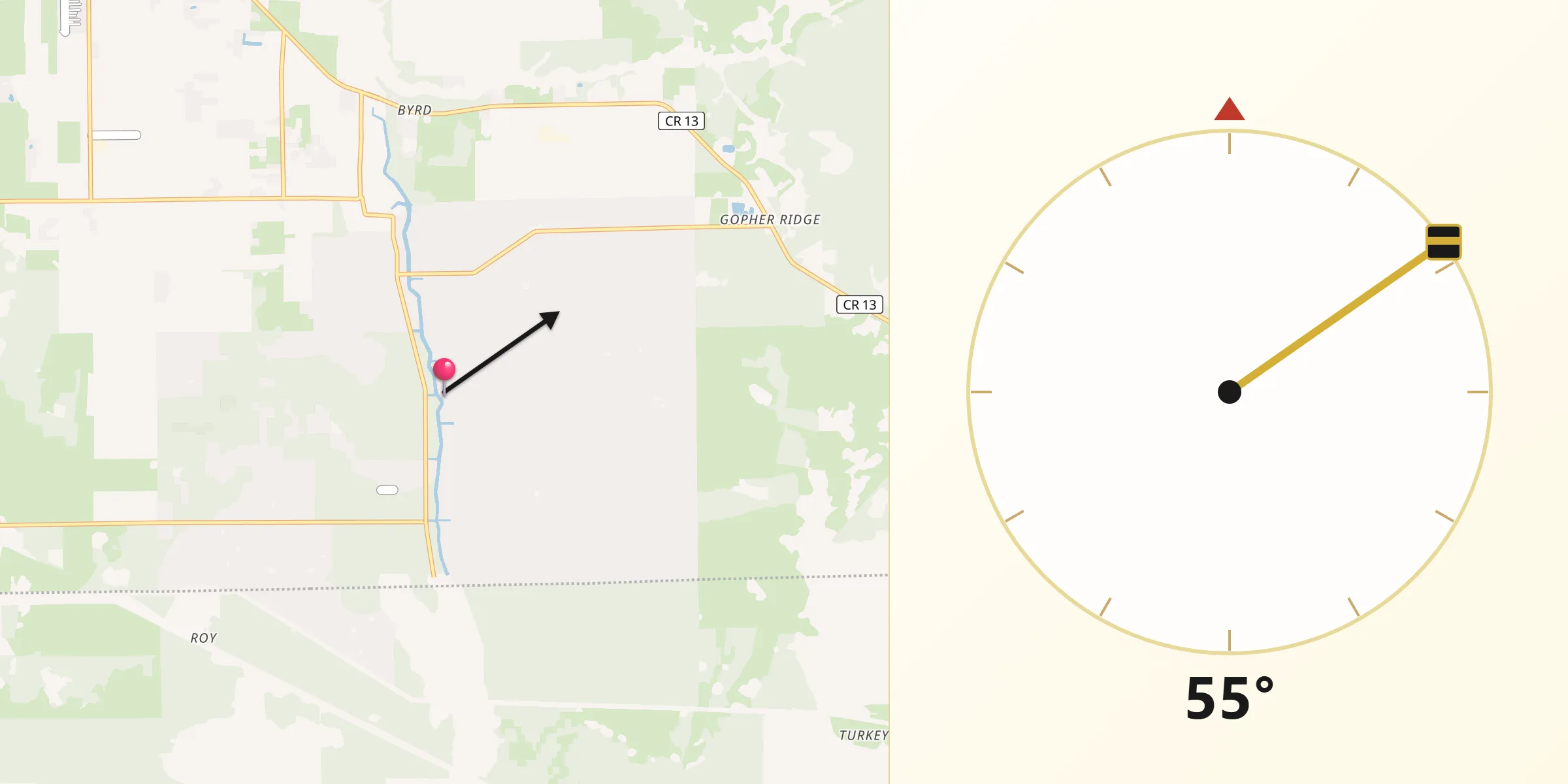 Qibla Direction from Flagler Estates