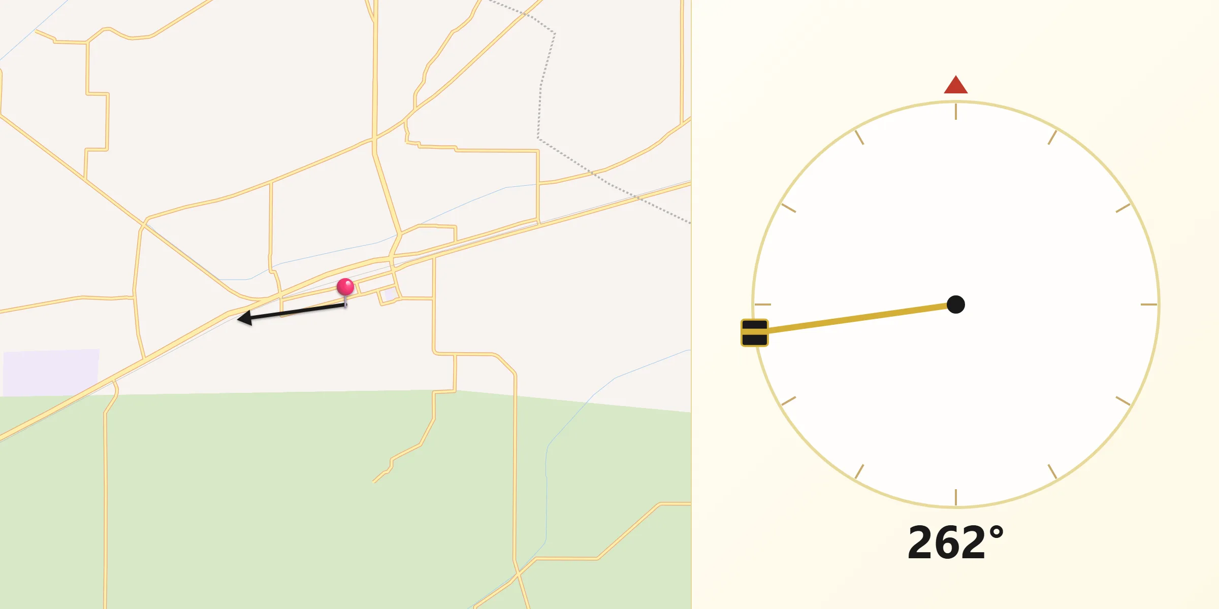 Qibla Direction from Hasilpur
