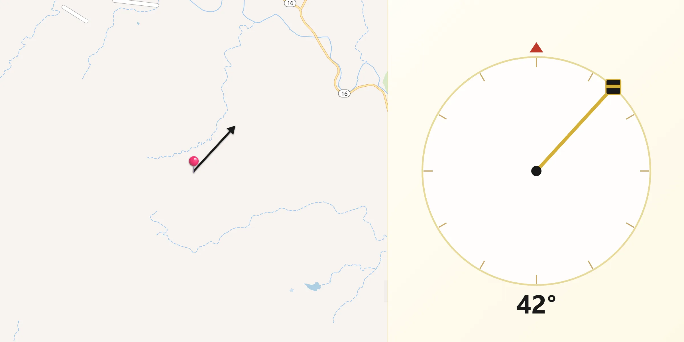 Qibla Direction from Bandera County