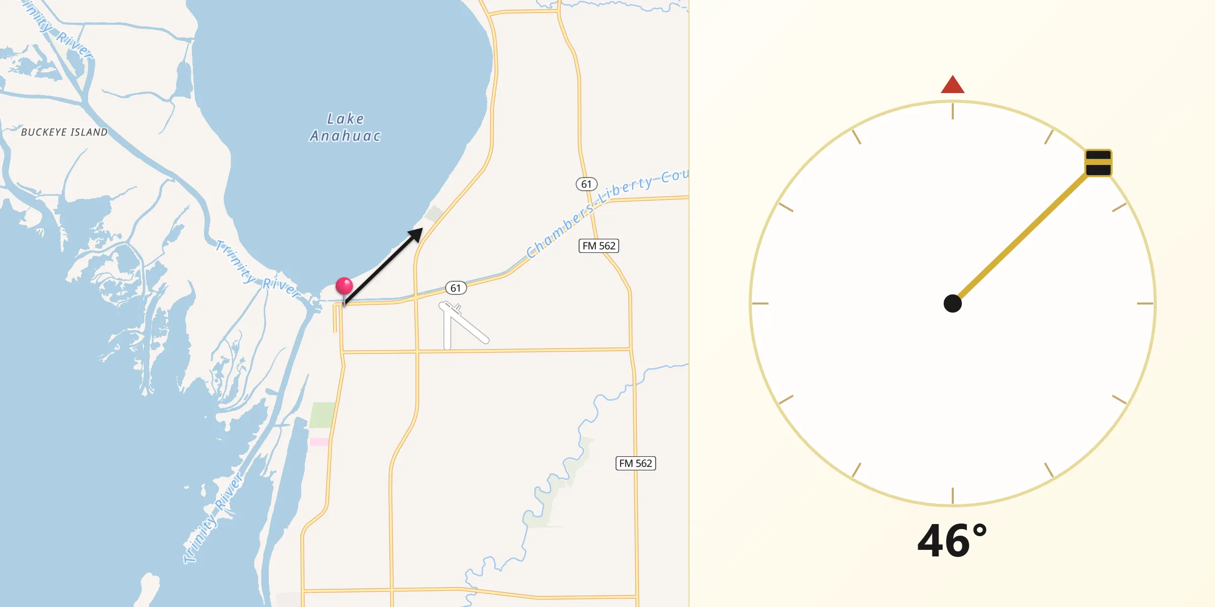 Qibla Direction from Anahuac