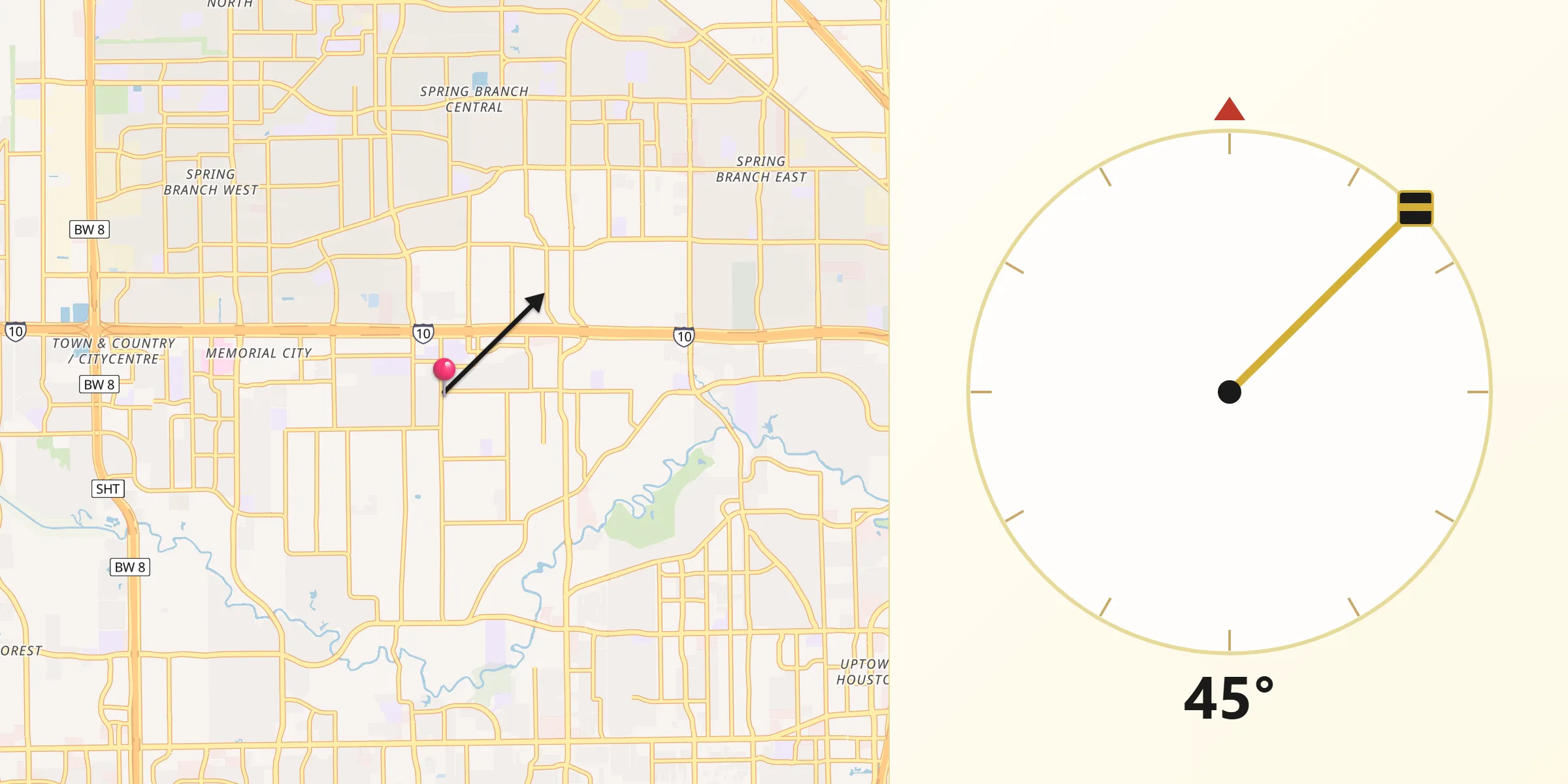 Qibla Direction from Hedwig Village
