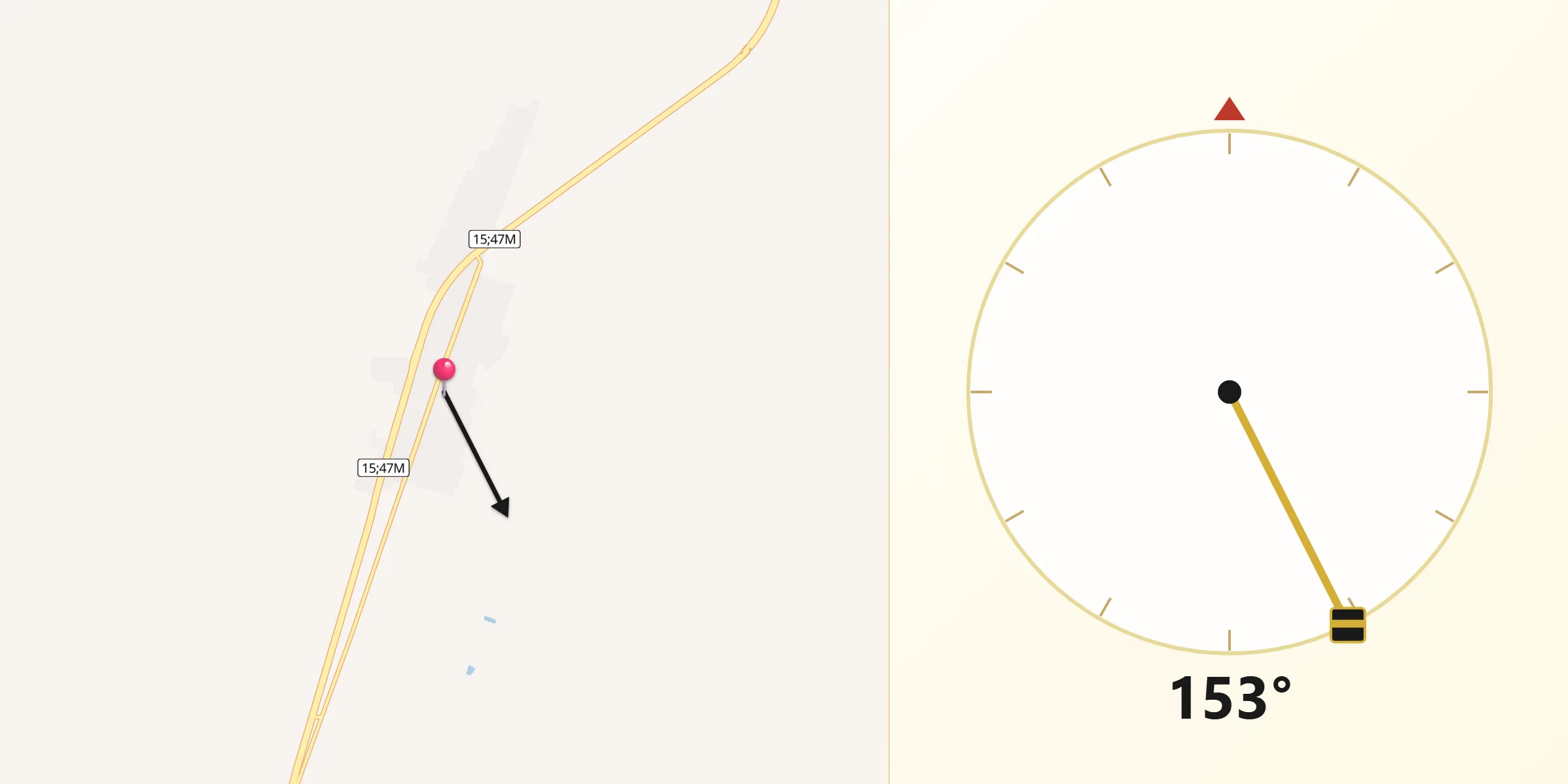 اتجاه القبلة من القويرة