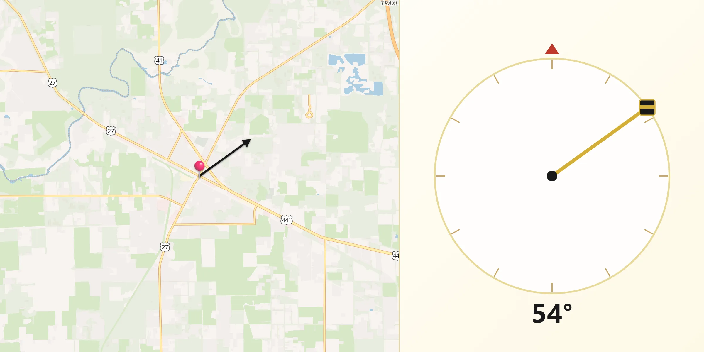 Qibla Direction from High Springs
