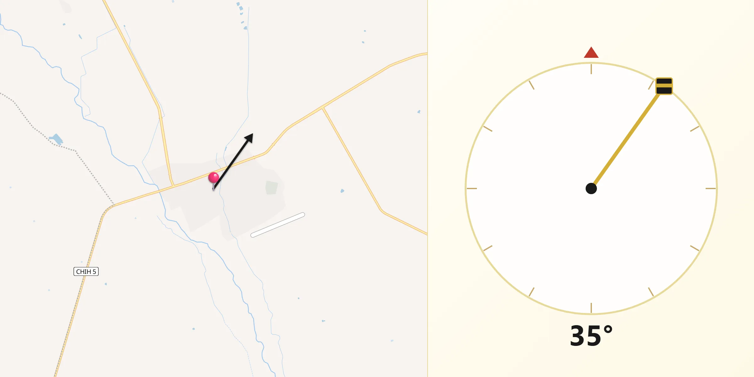 Dirección de la Qibla desde San Buenaventura