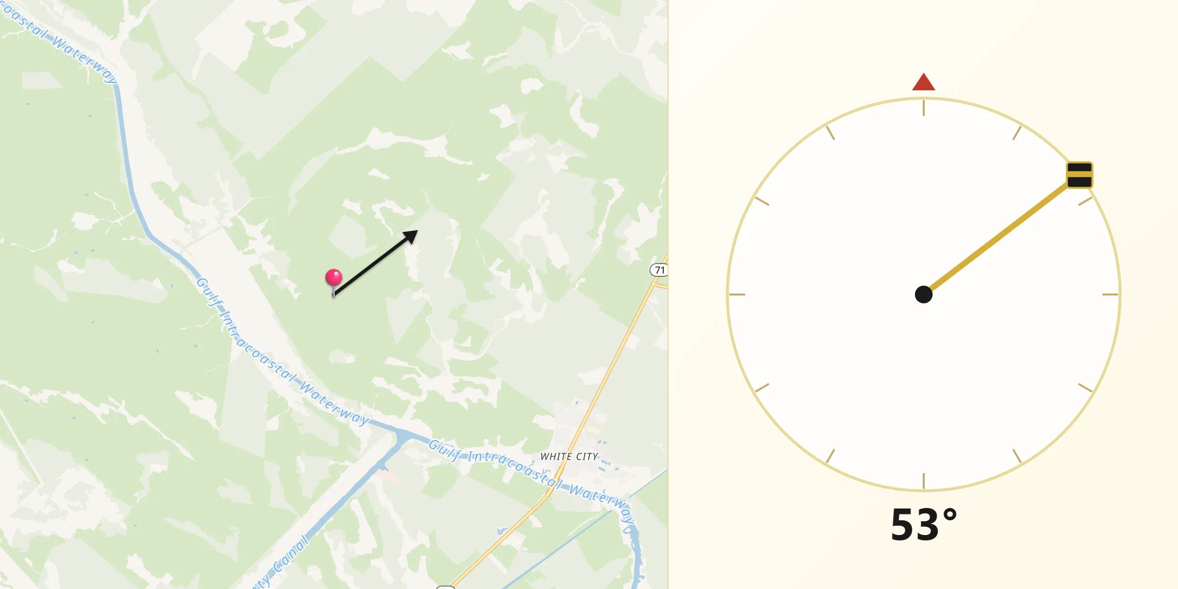 Qibla Direction from Gulf