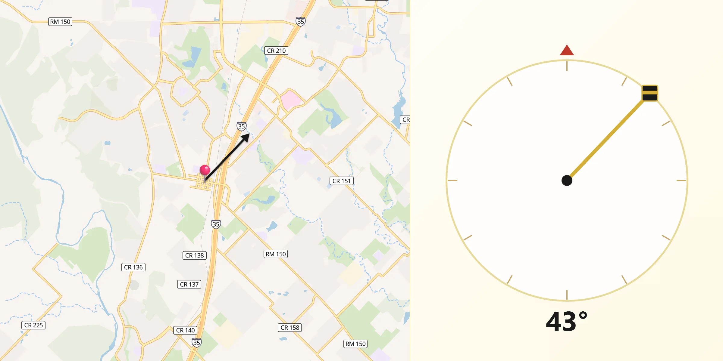 Qibla Direction from Kyle
