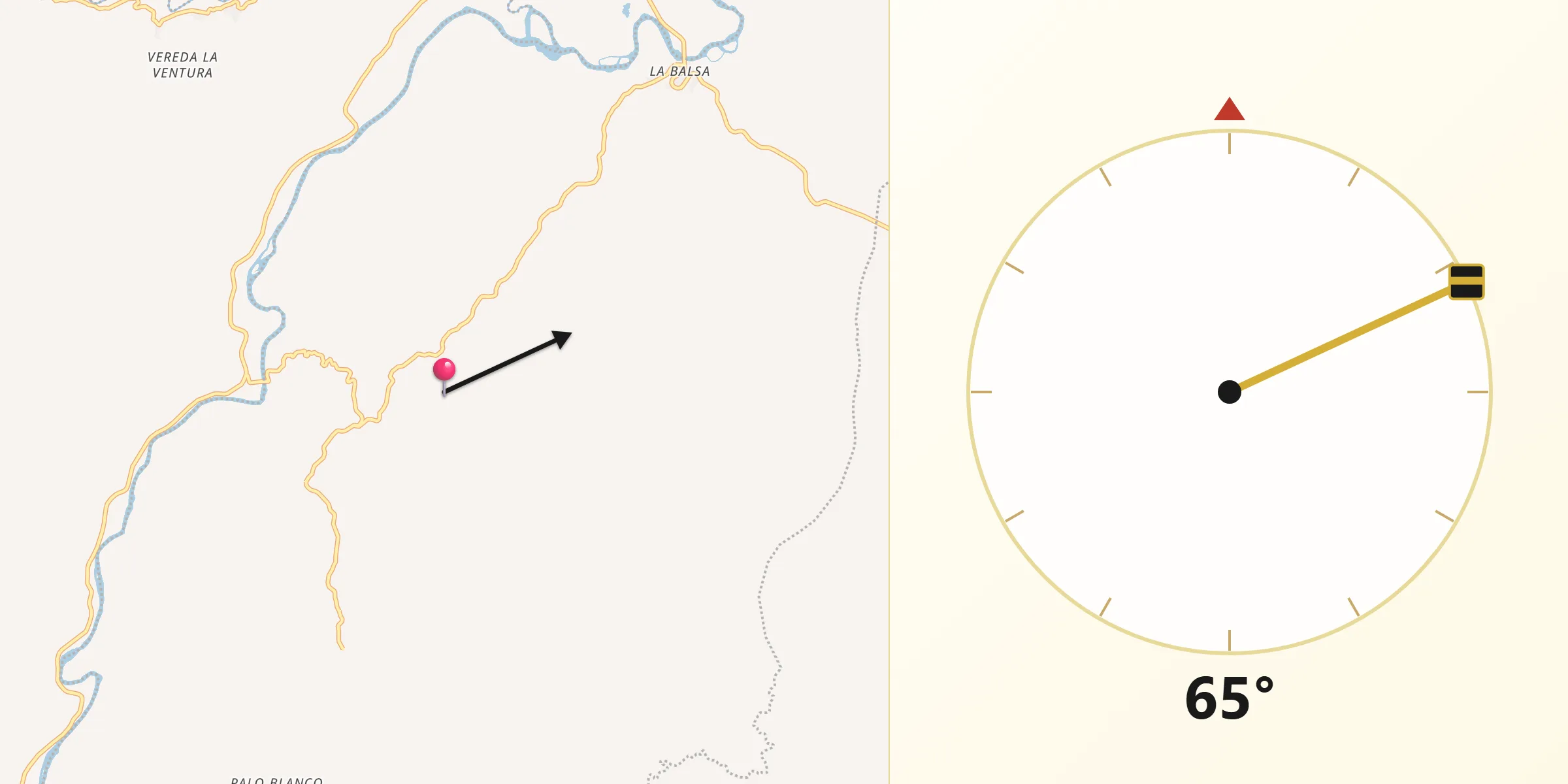 Dirección de la Qibla desde Buenos Aires