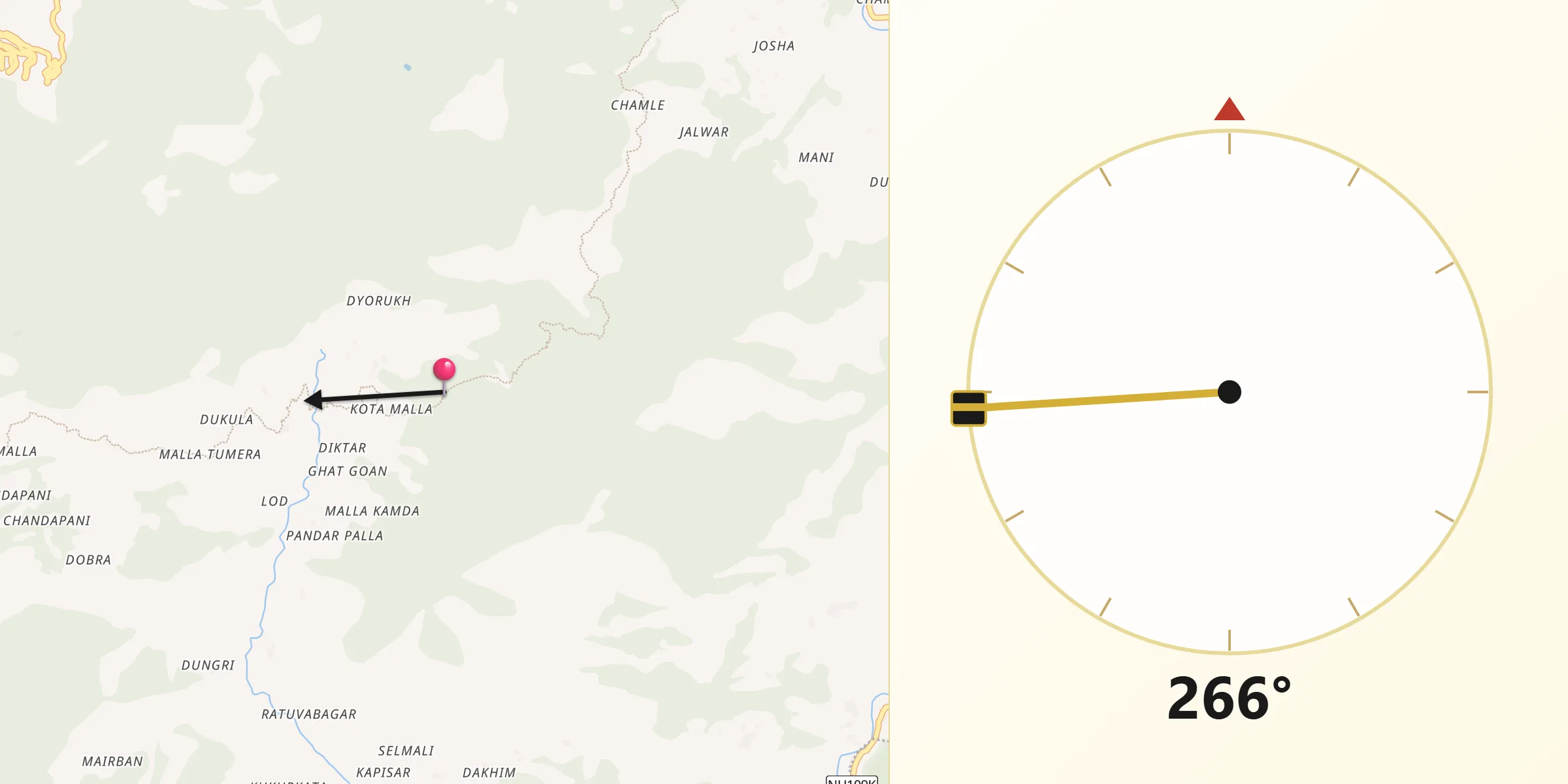 Pithoragarh থেকে কিবলার দিক