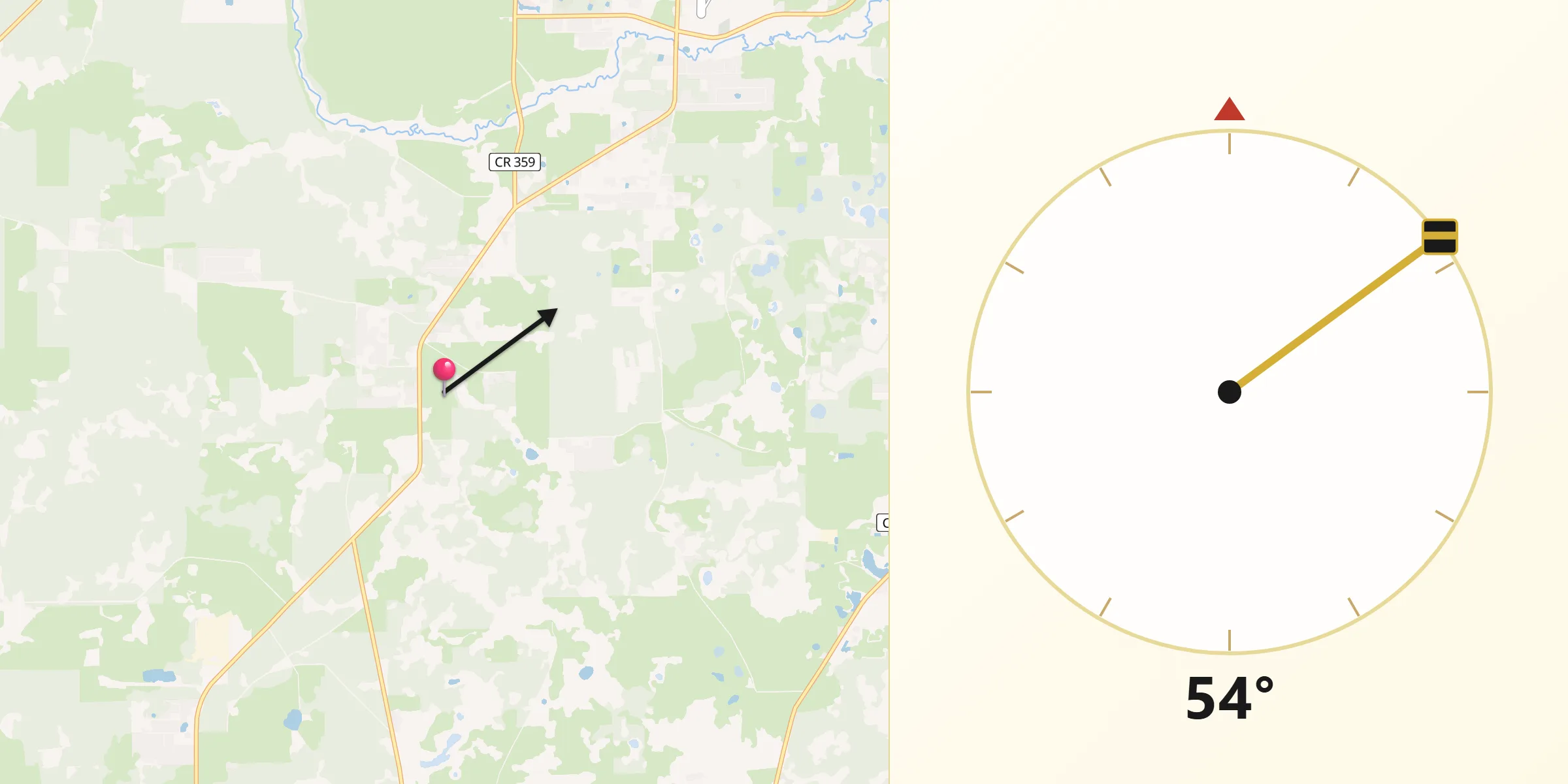 Qibla Direction from Taylor County