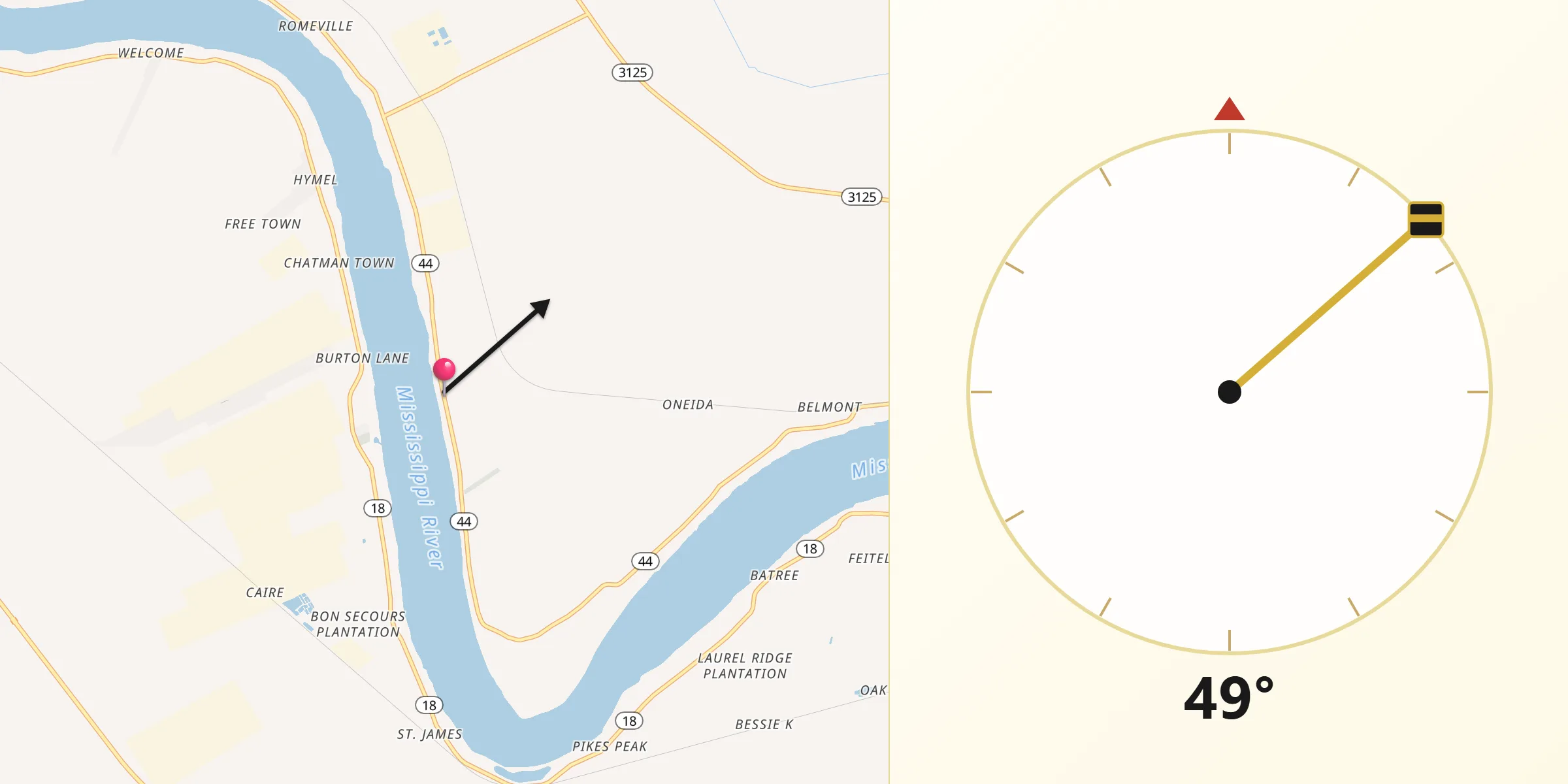 Qibla Direction from Convent