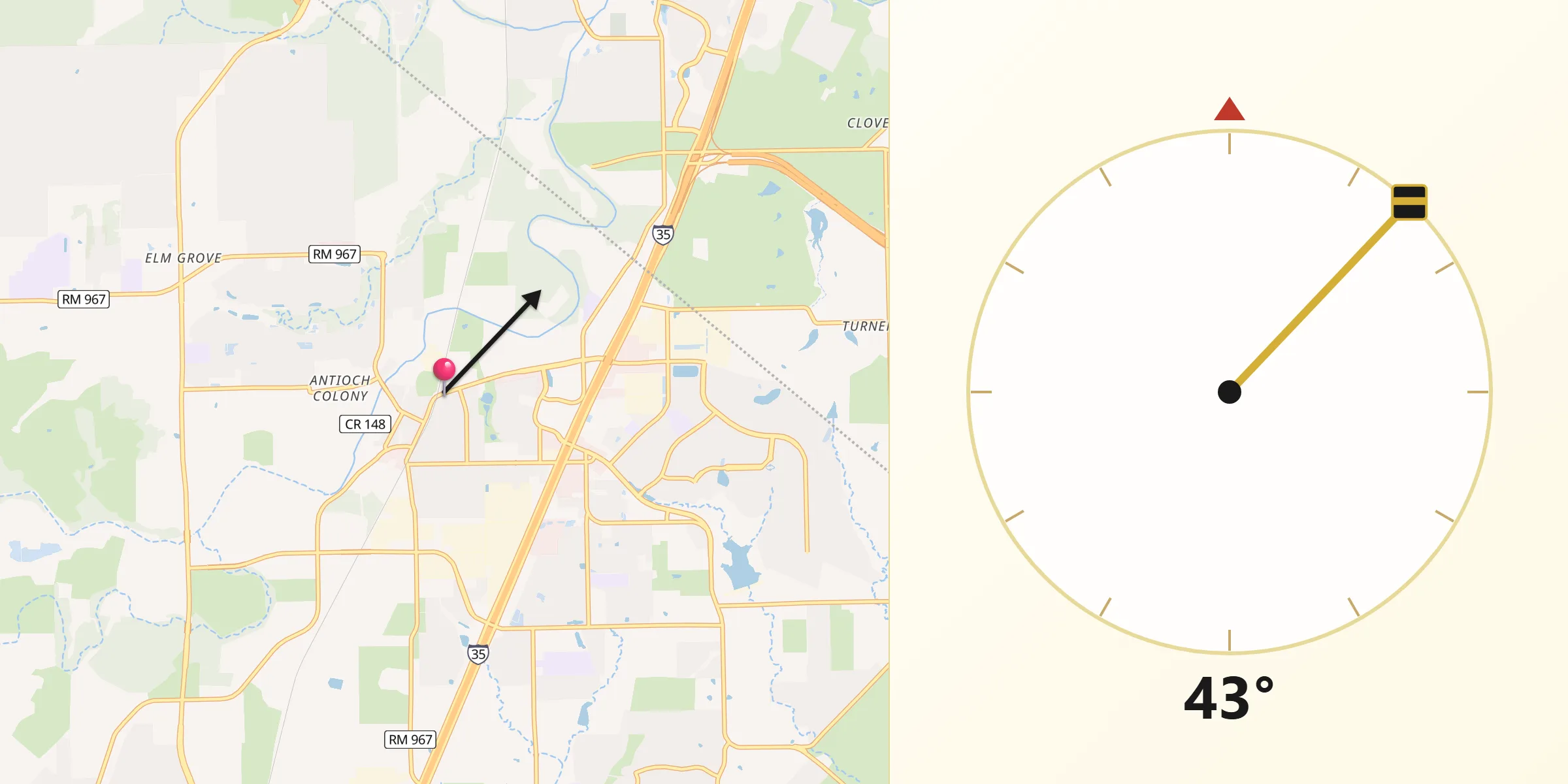 Qibla Direction from Buda