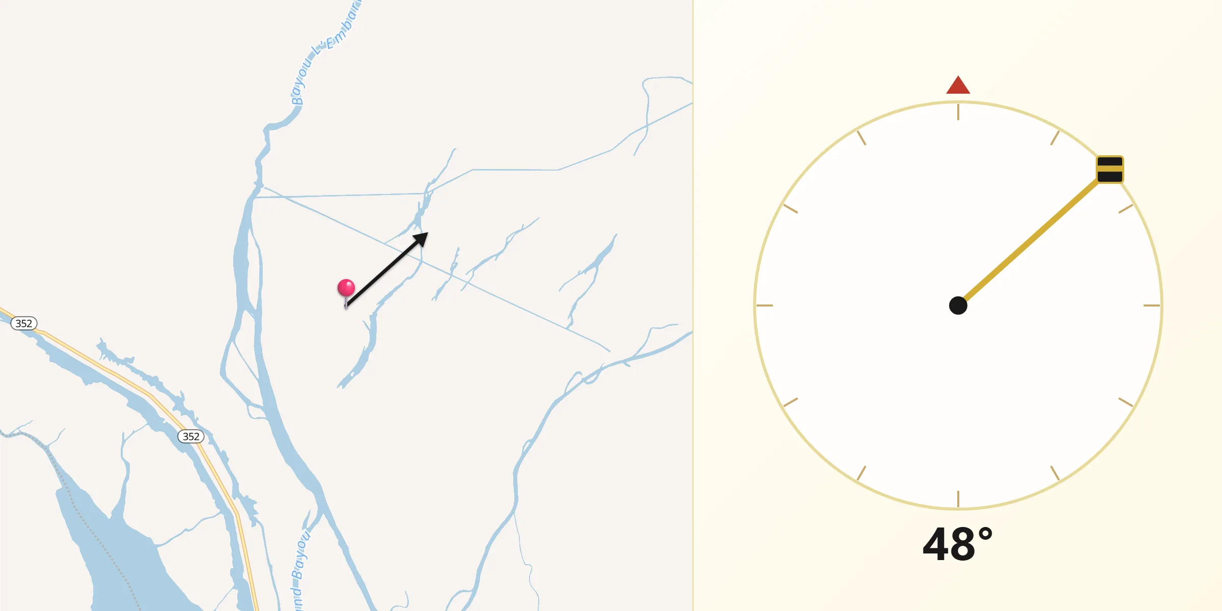 Qibla Direction from Saint Martin