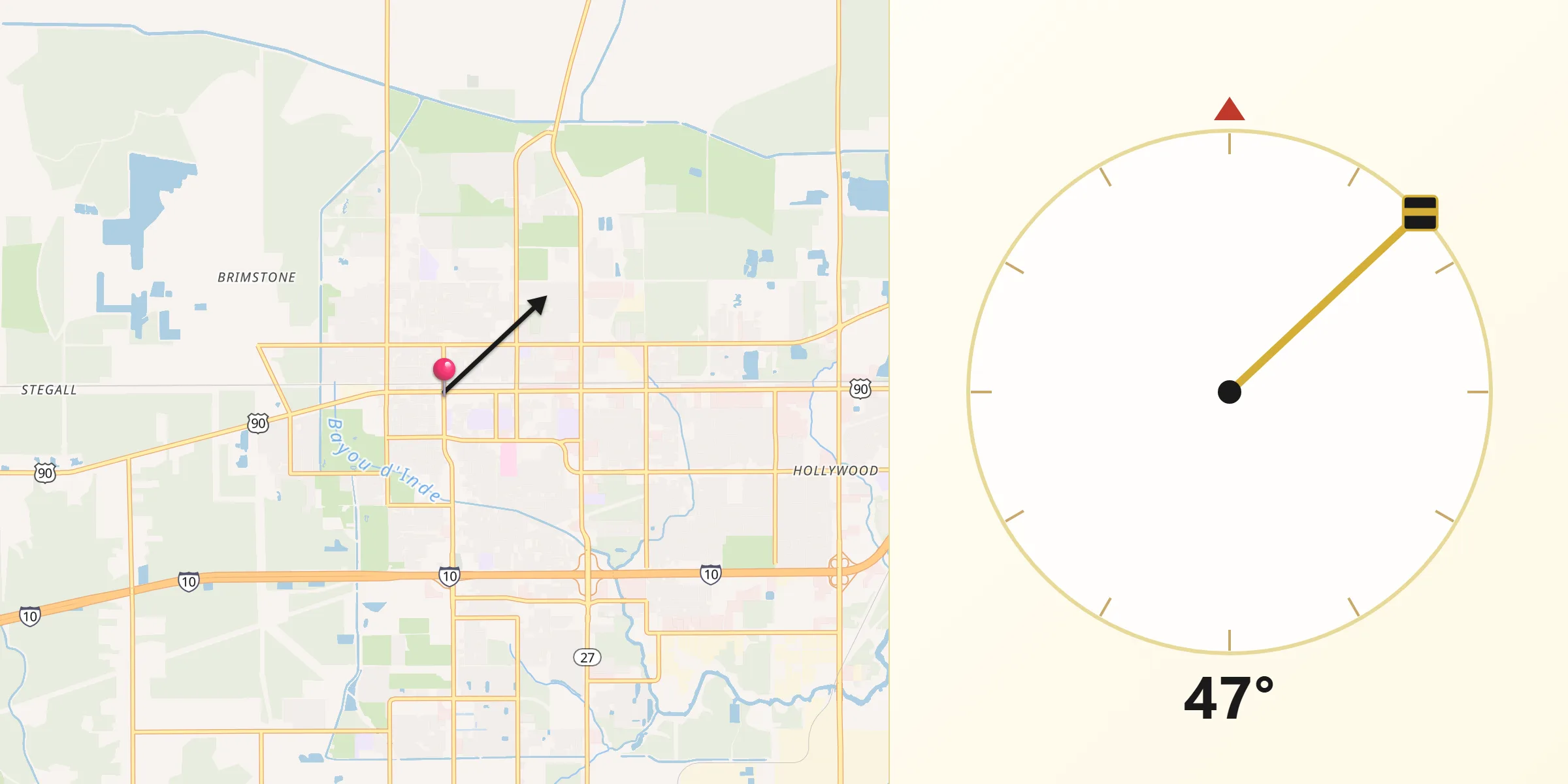 Qibla Direction from Sulphur