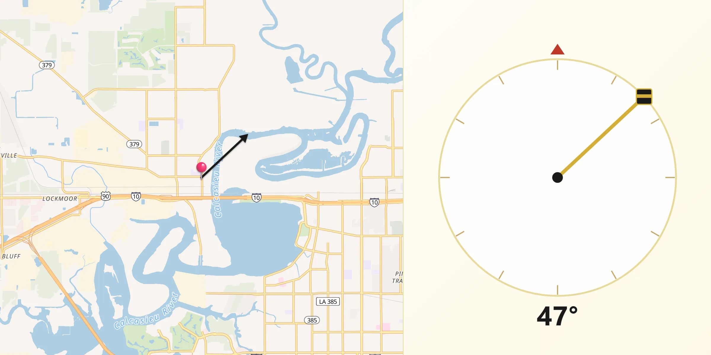 Qibla Direction from Westlake