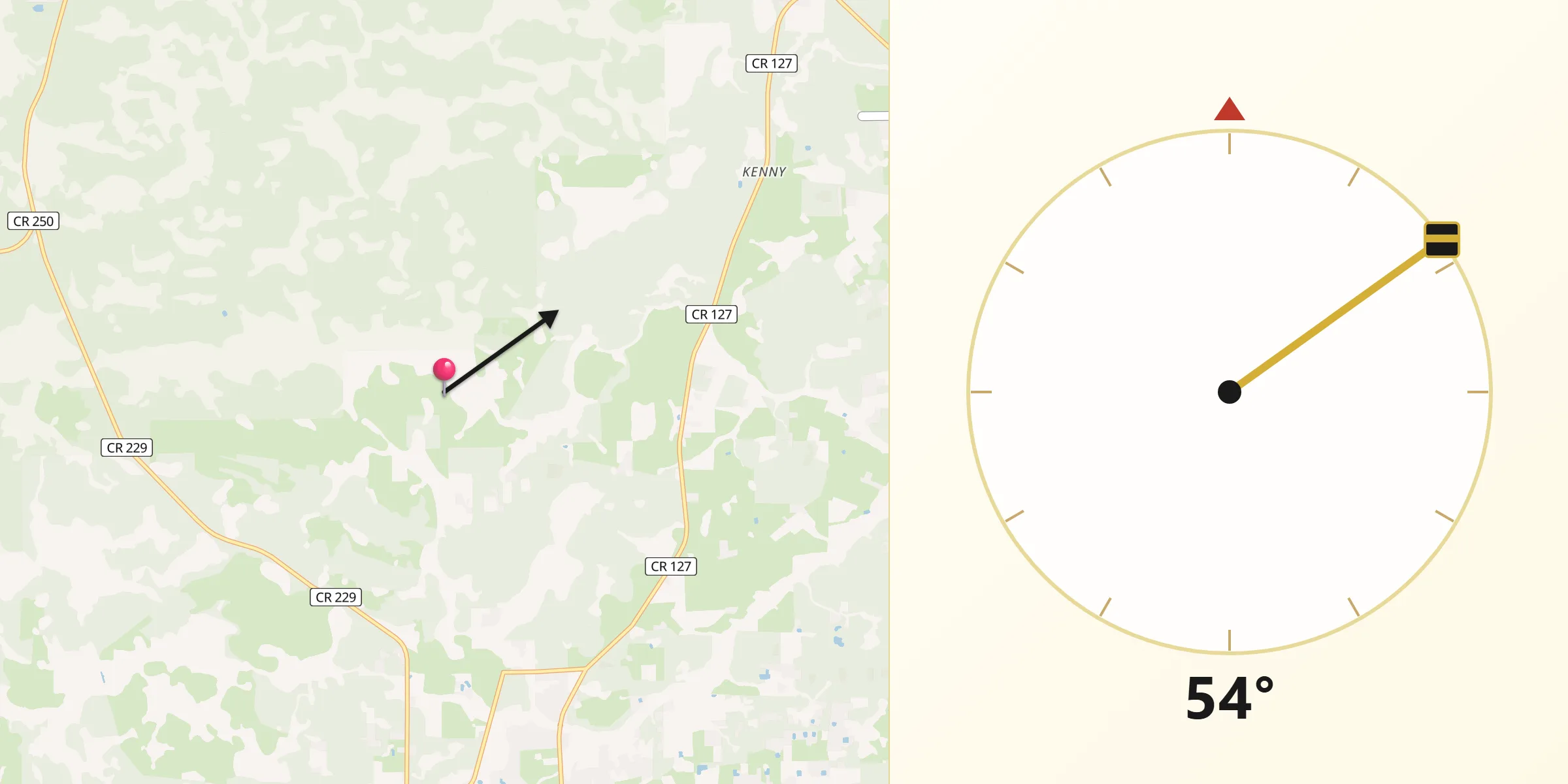 Qibla Direction from Baker