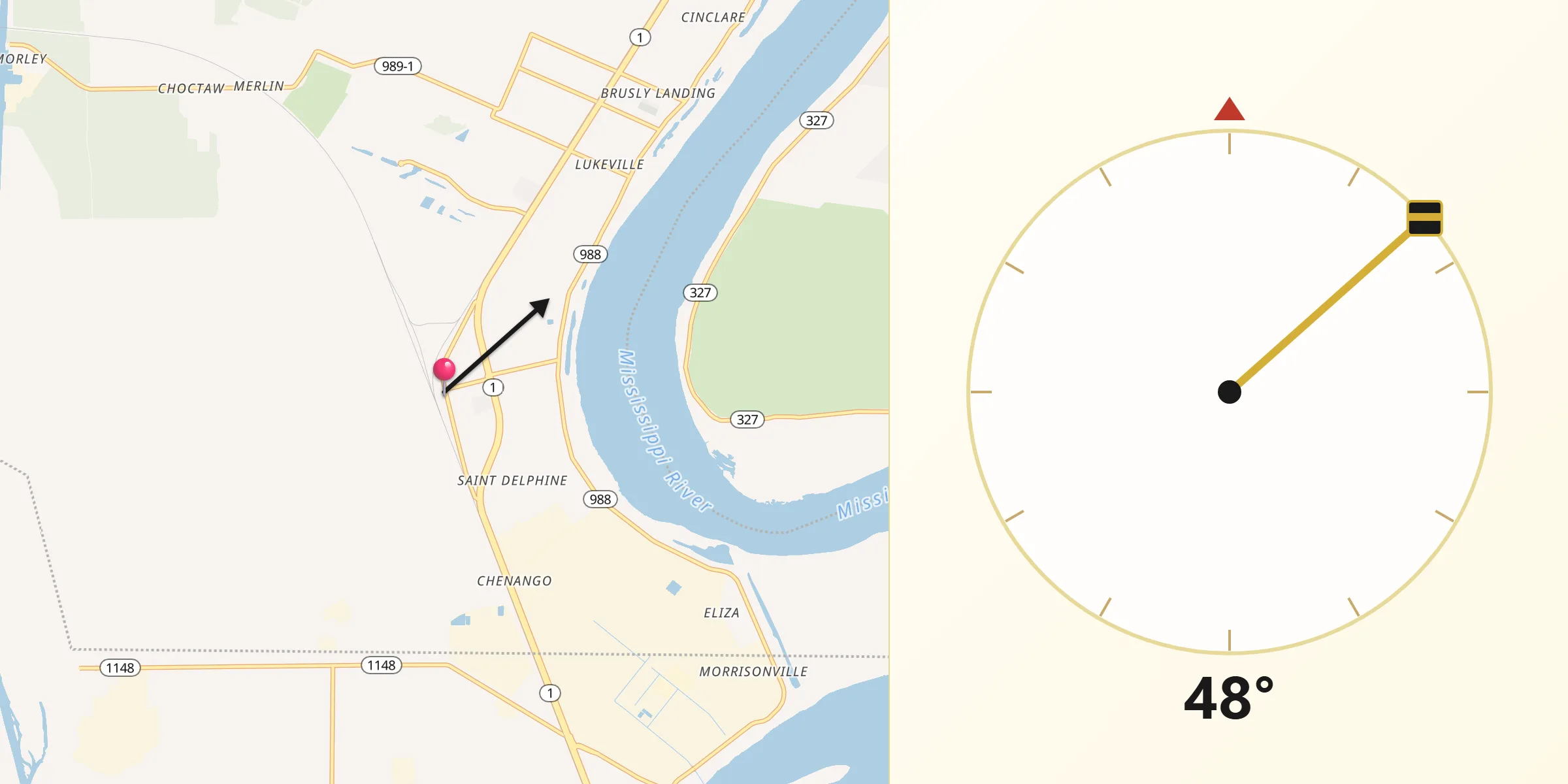 Qibla Direction from Addis