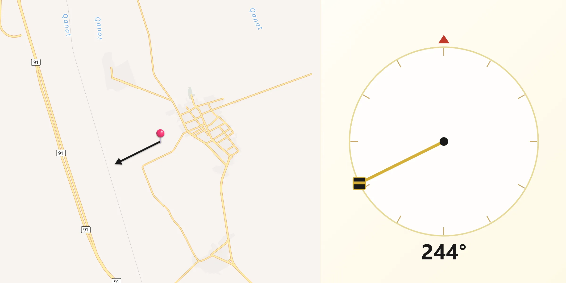 جهت قبله از زنگیآباد