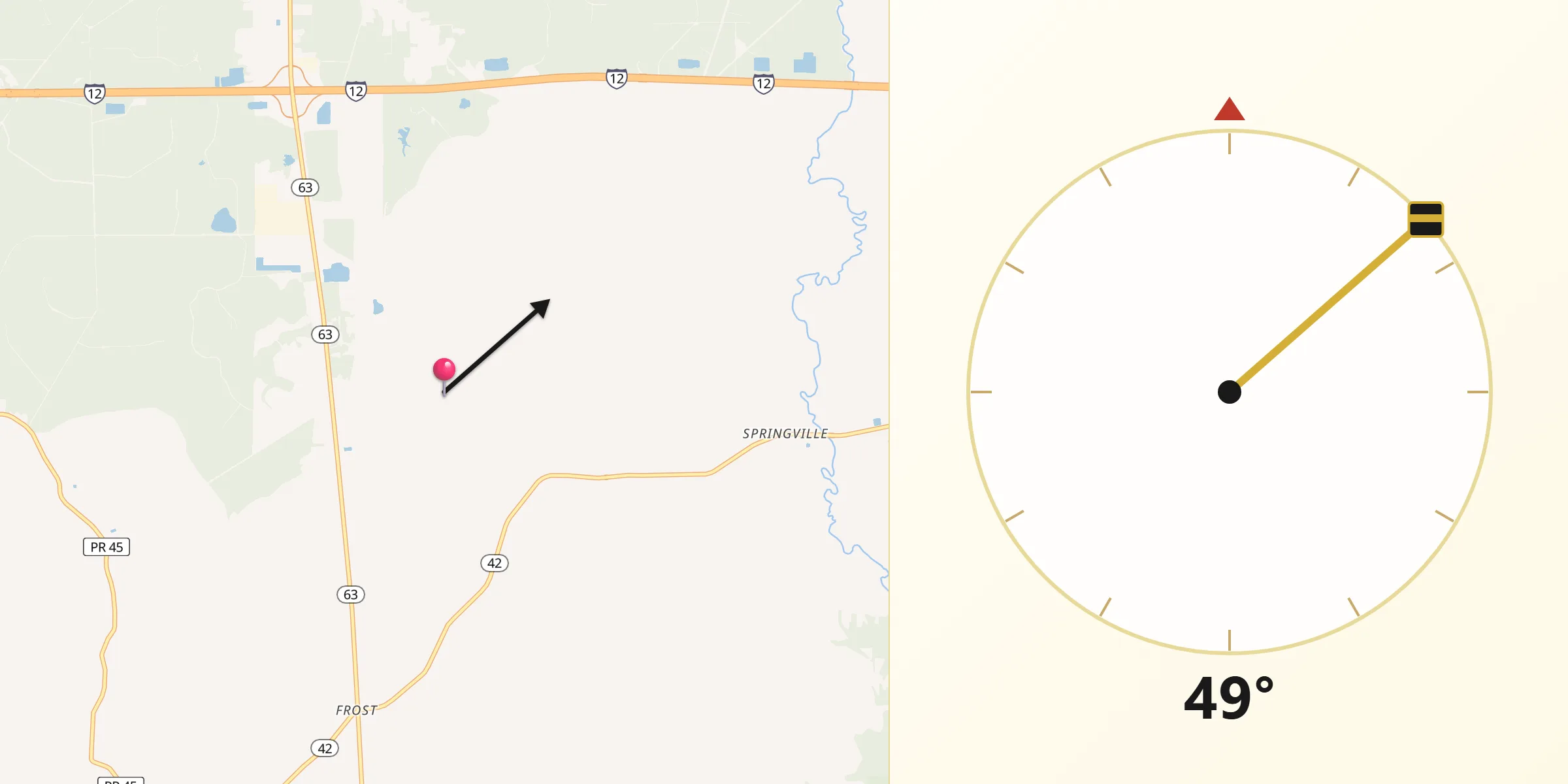 Qibla Direction from Livingston Parish