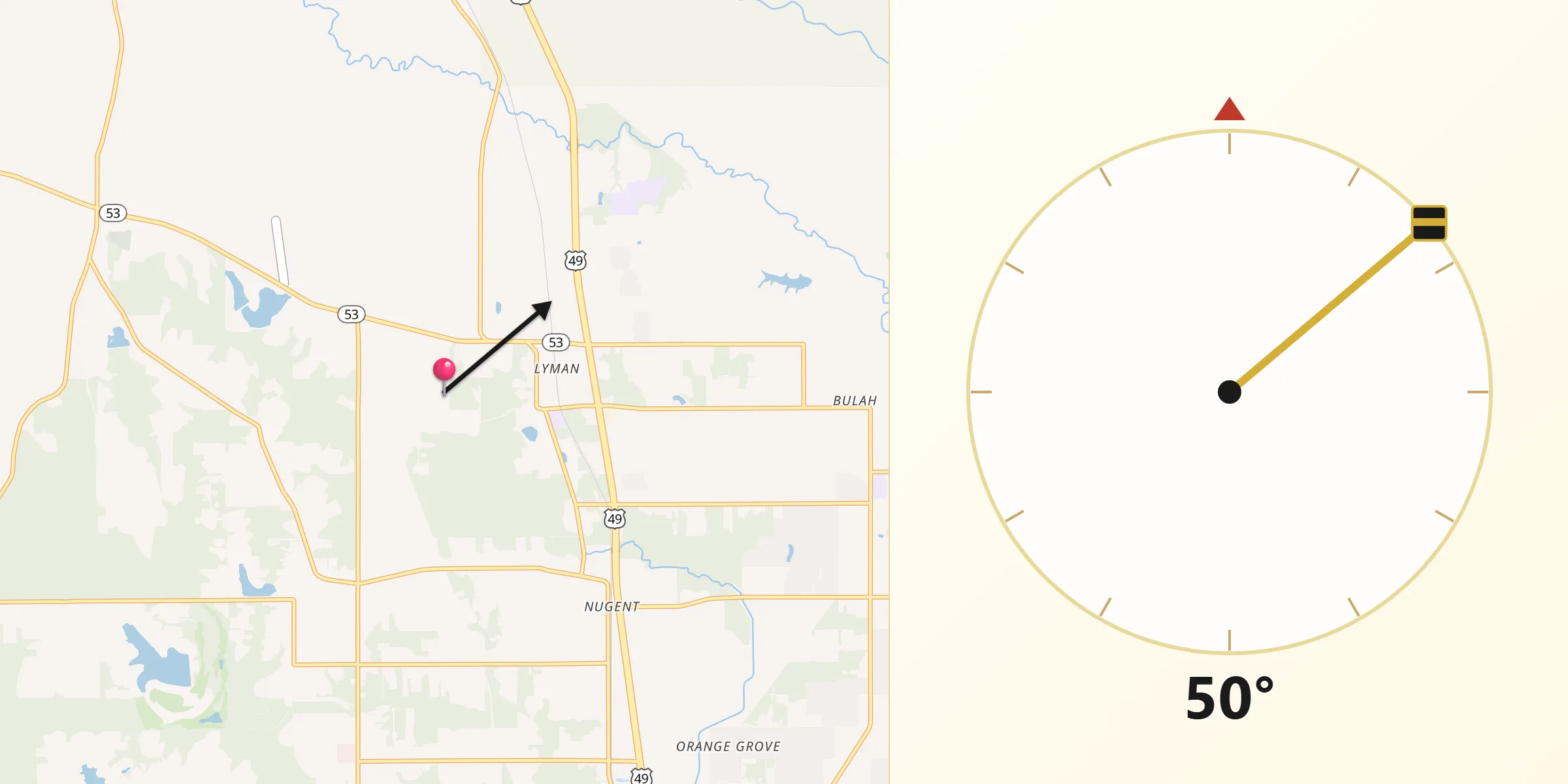 Qibla Direction from Lyman