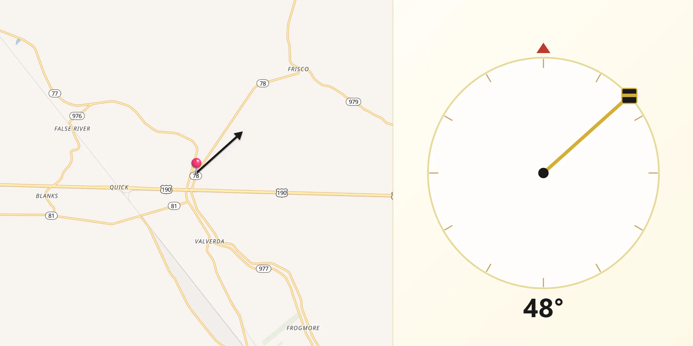 Qibla Direction from Livonia