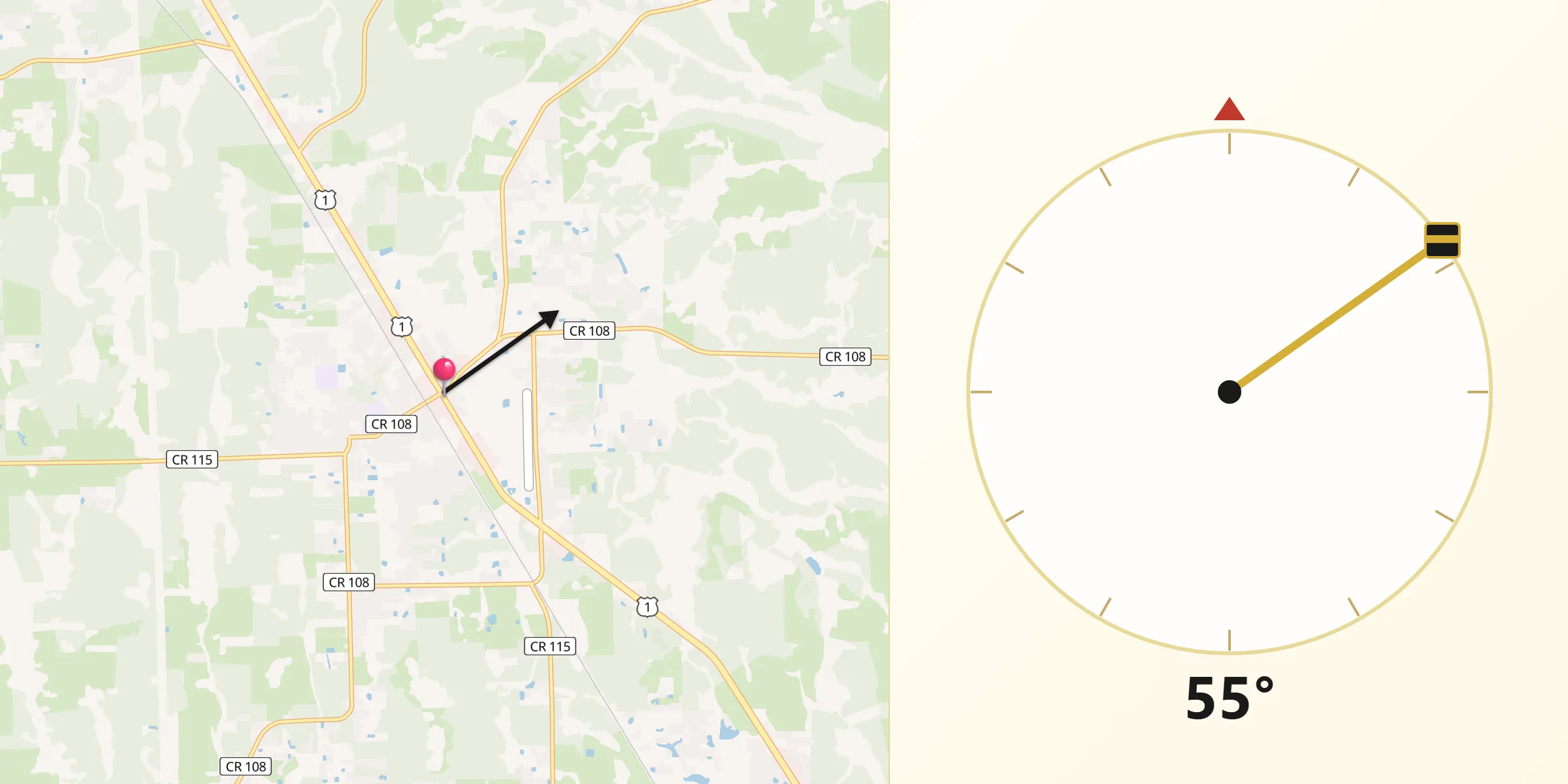 Qibla Direction from Hilliard