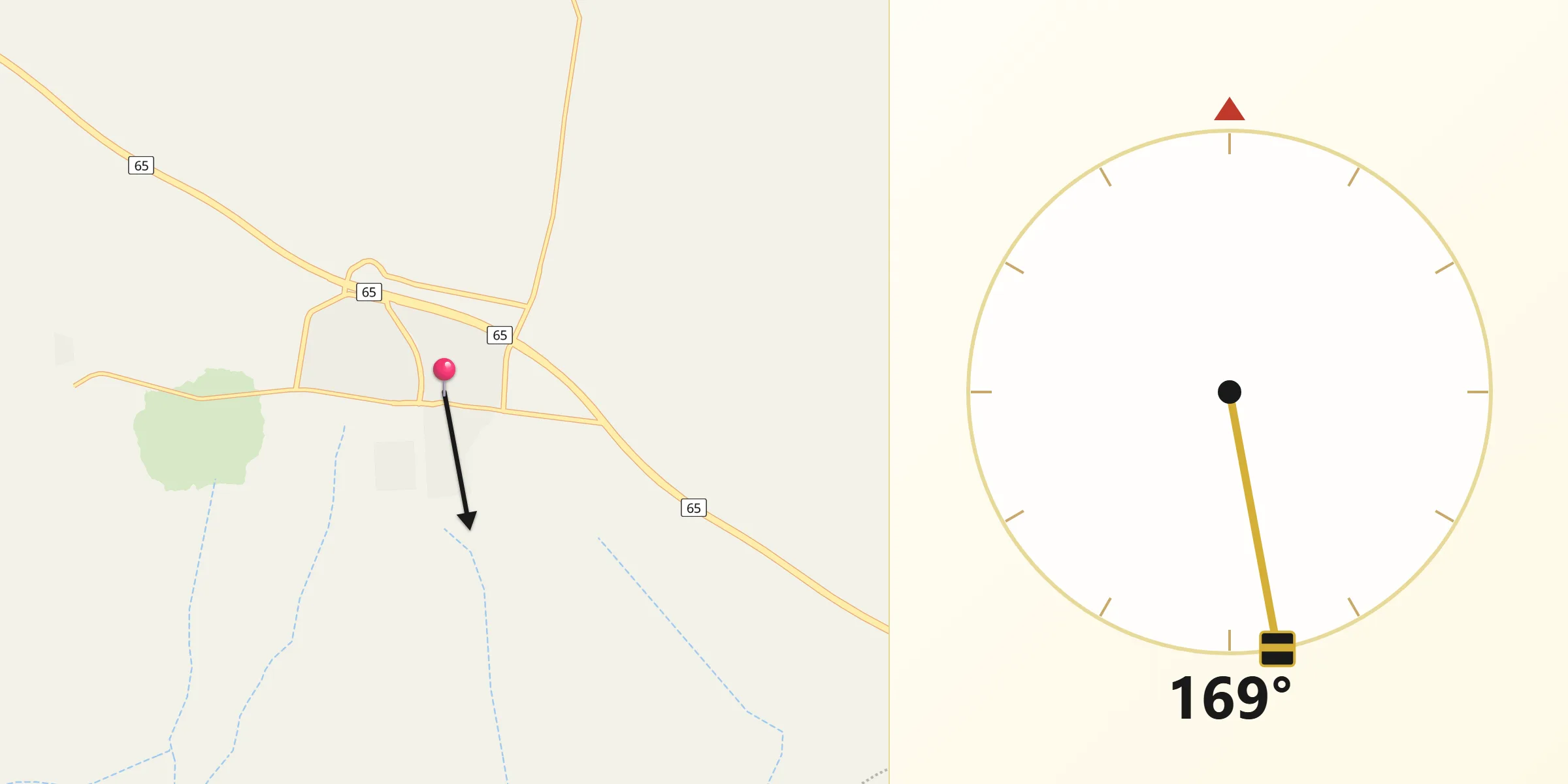 اتجاه القبلة من العيساوية