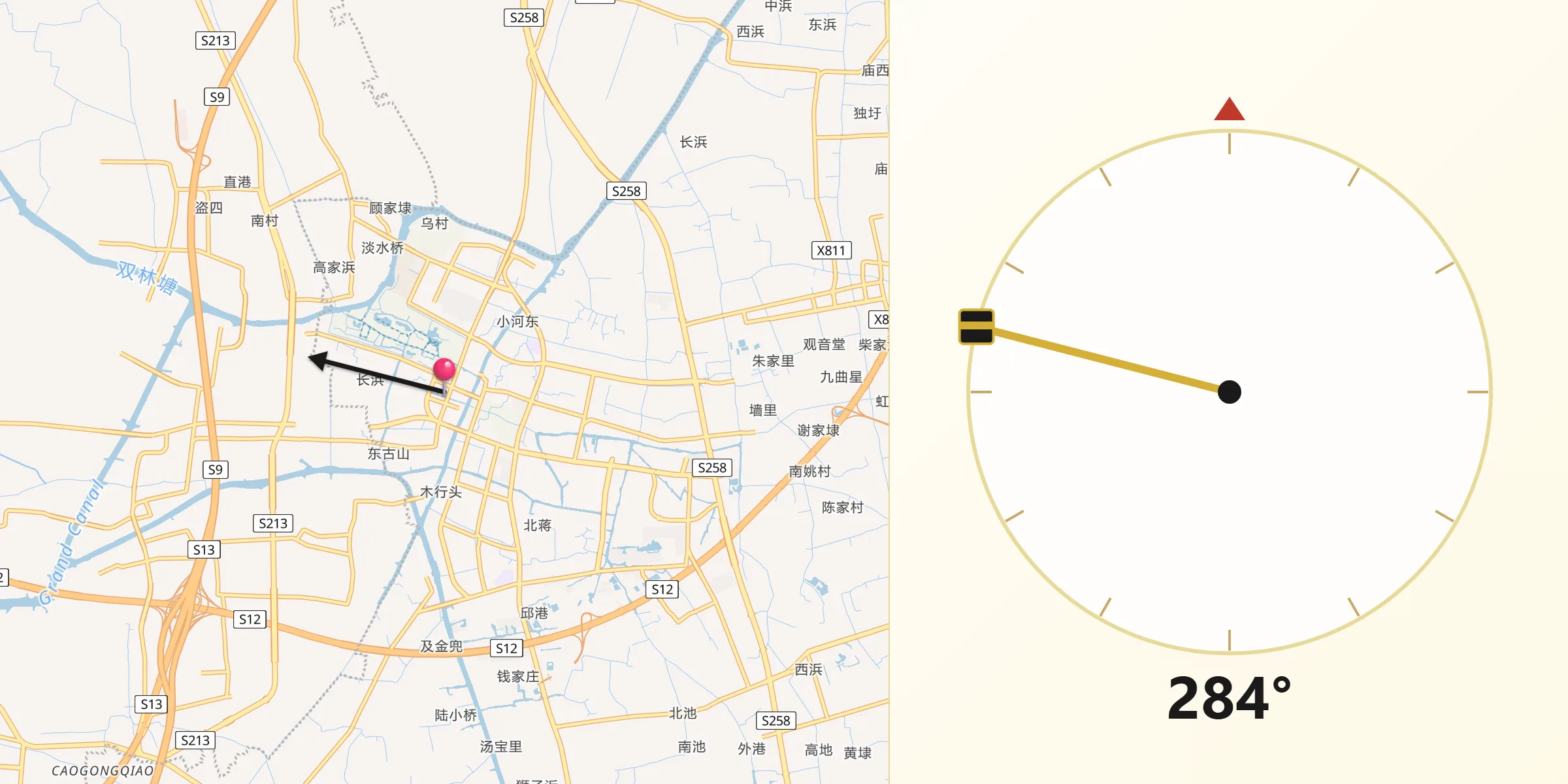 从乌镇朝向麦加的方向