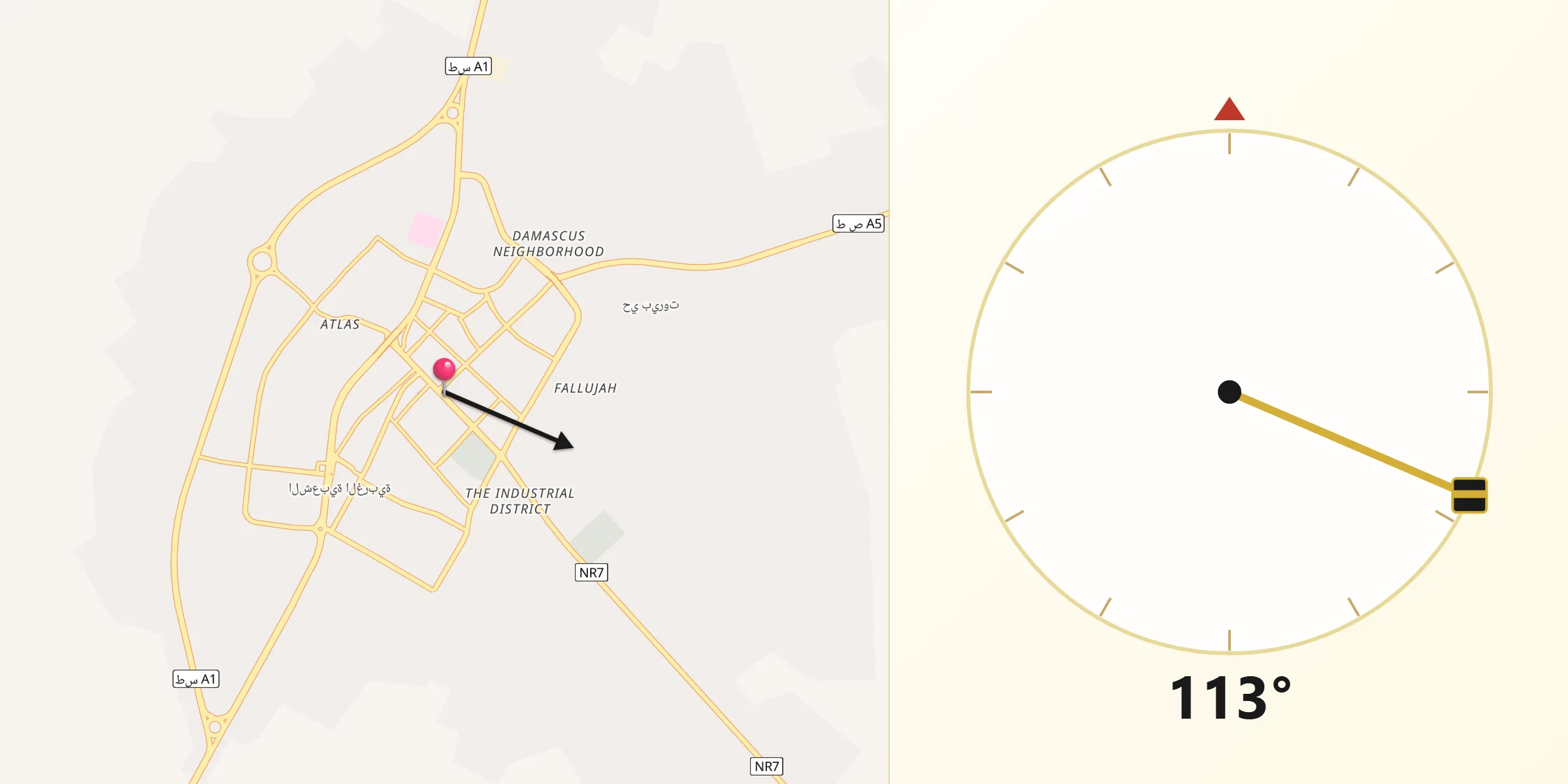 اتجاه القبلة من شعبية إجدابيا