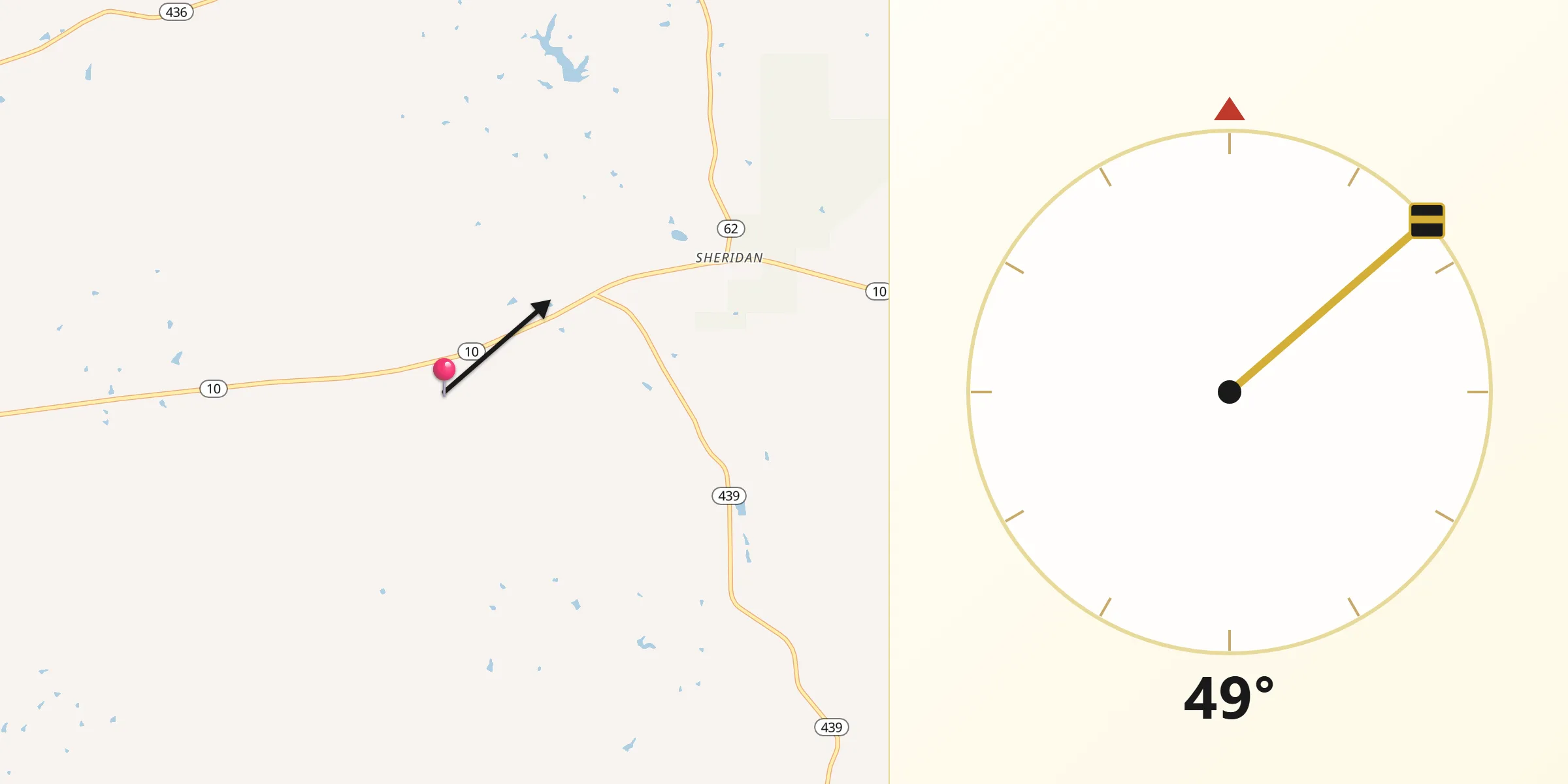 Qibla Direction from Washington Parish