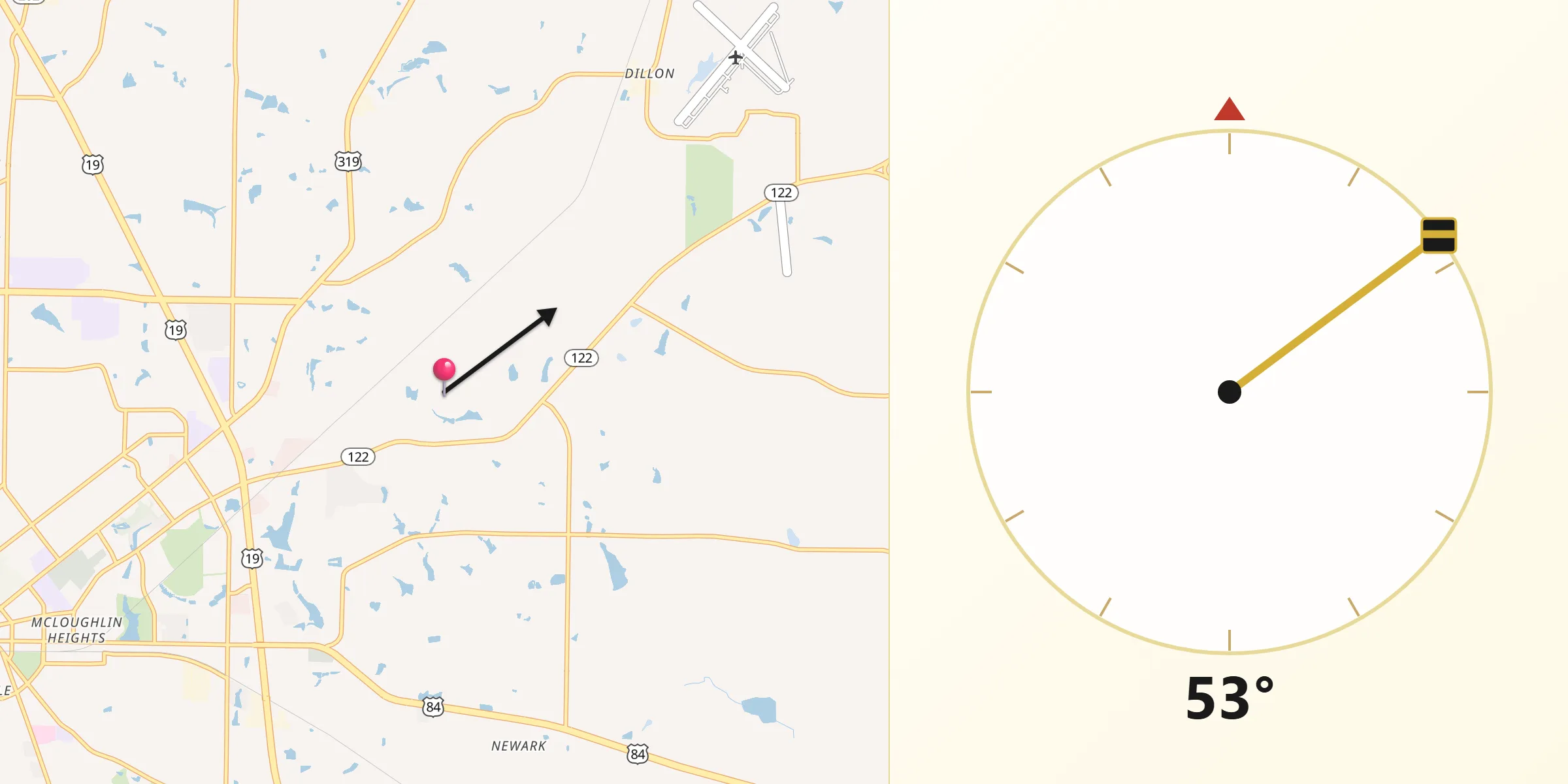 Qibla Direction from Thomas