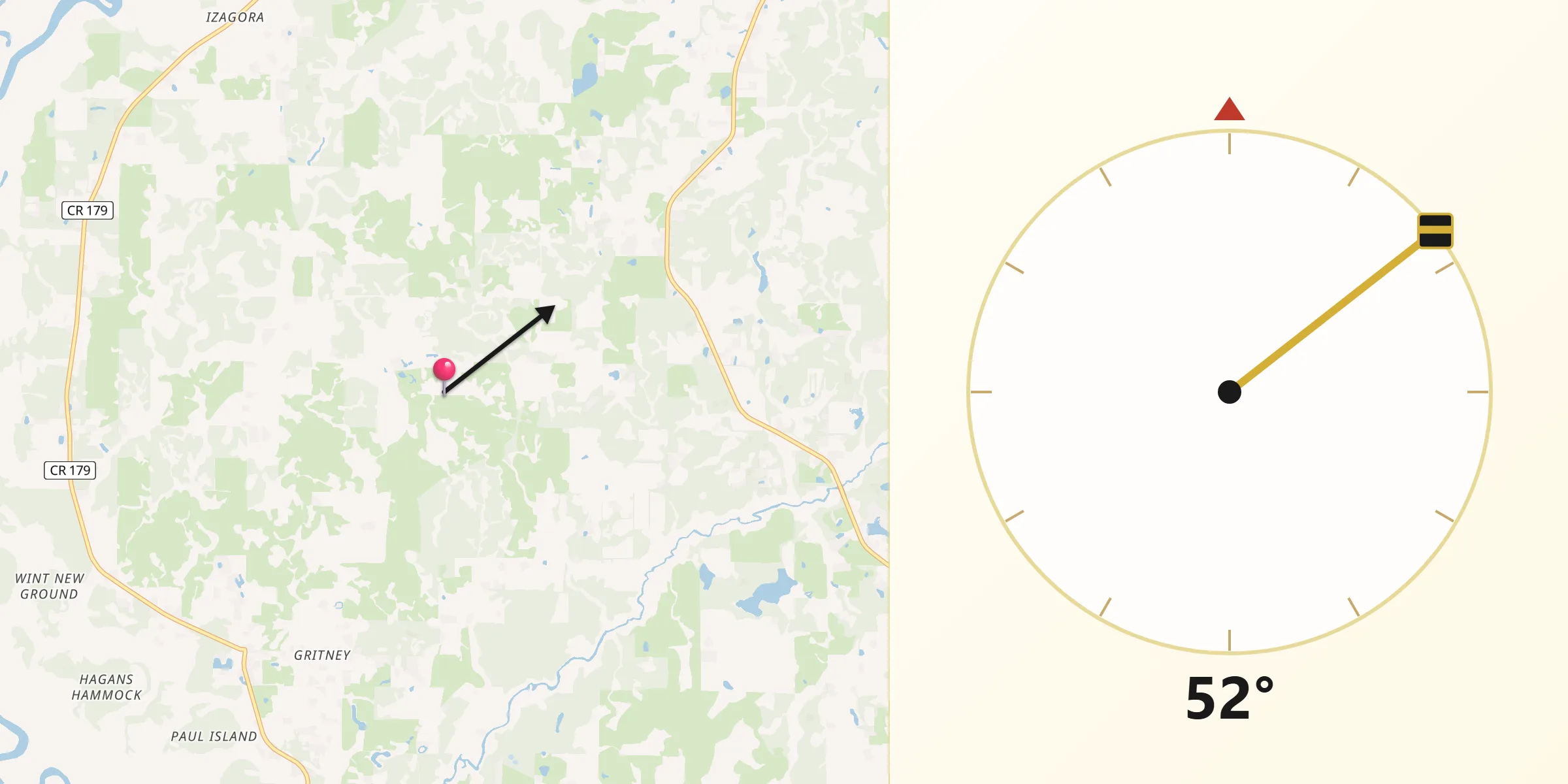 Qibla Direction from Holmes
