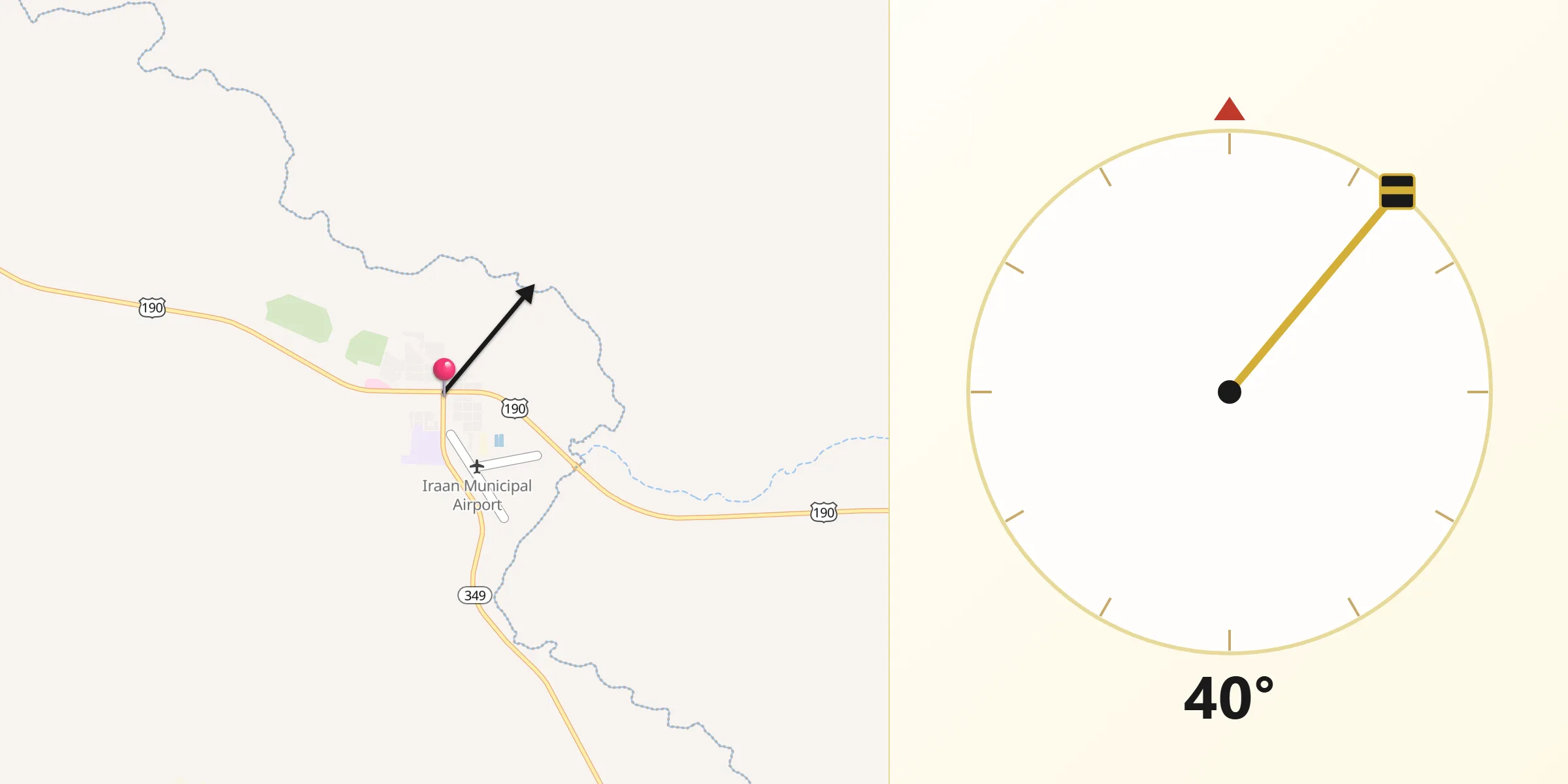 Qibla Direction from Iraan