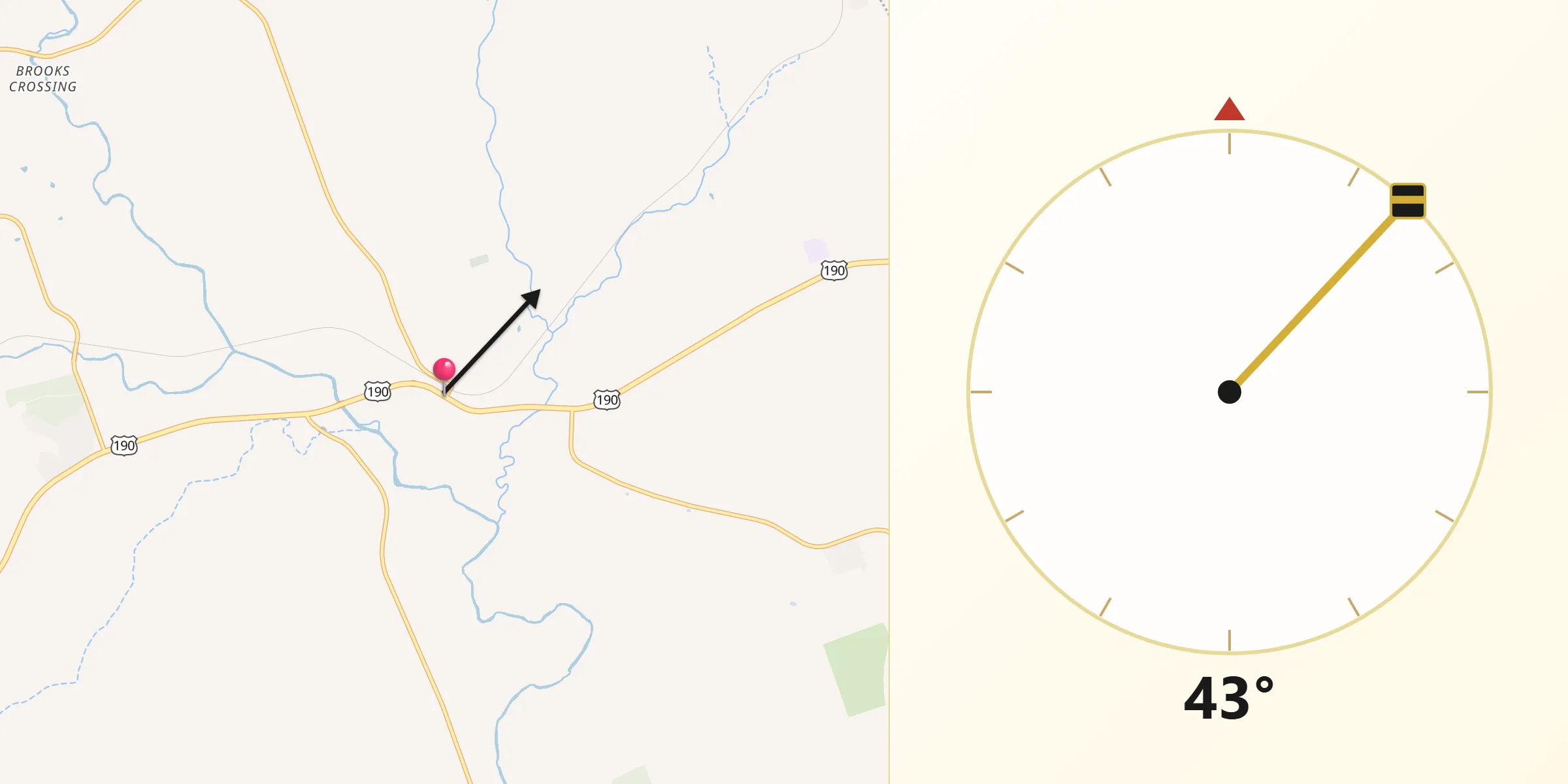 Qibla Direction from Kempner