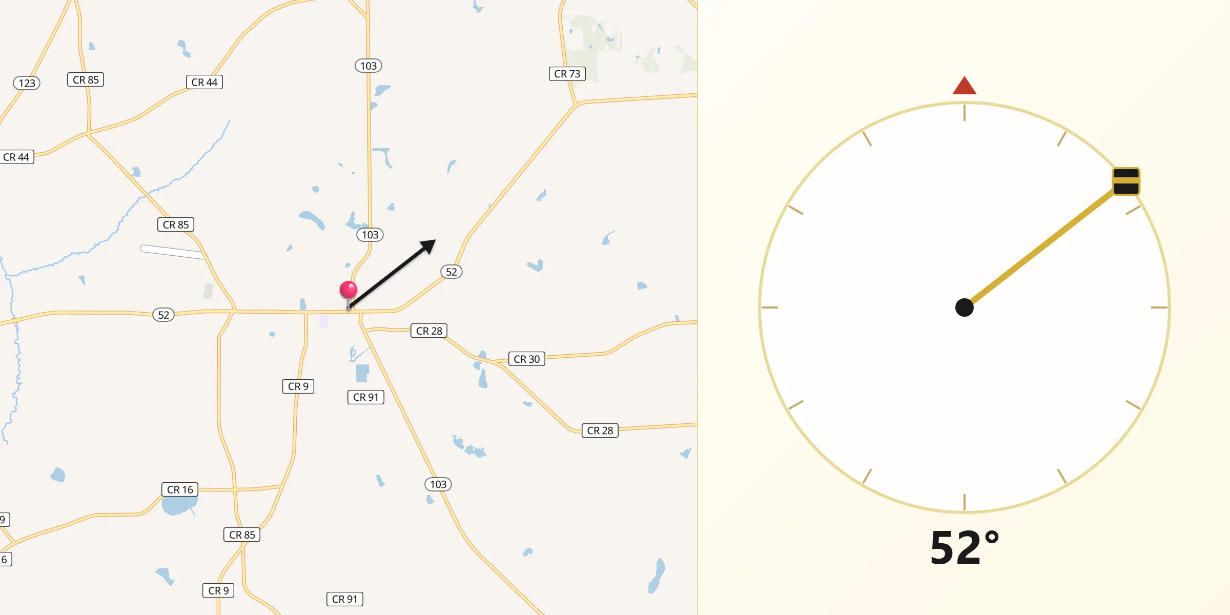 Qibla Direction from Slocomb