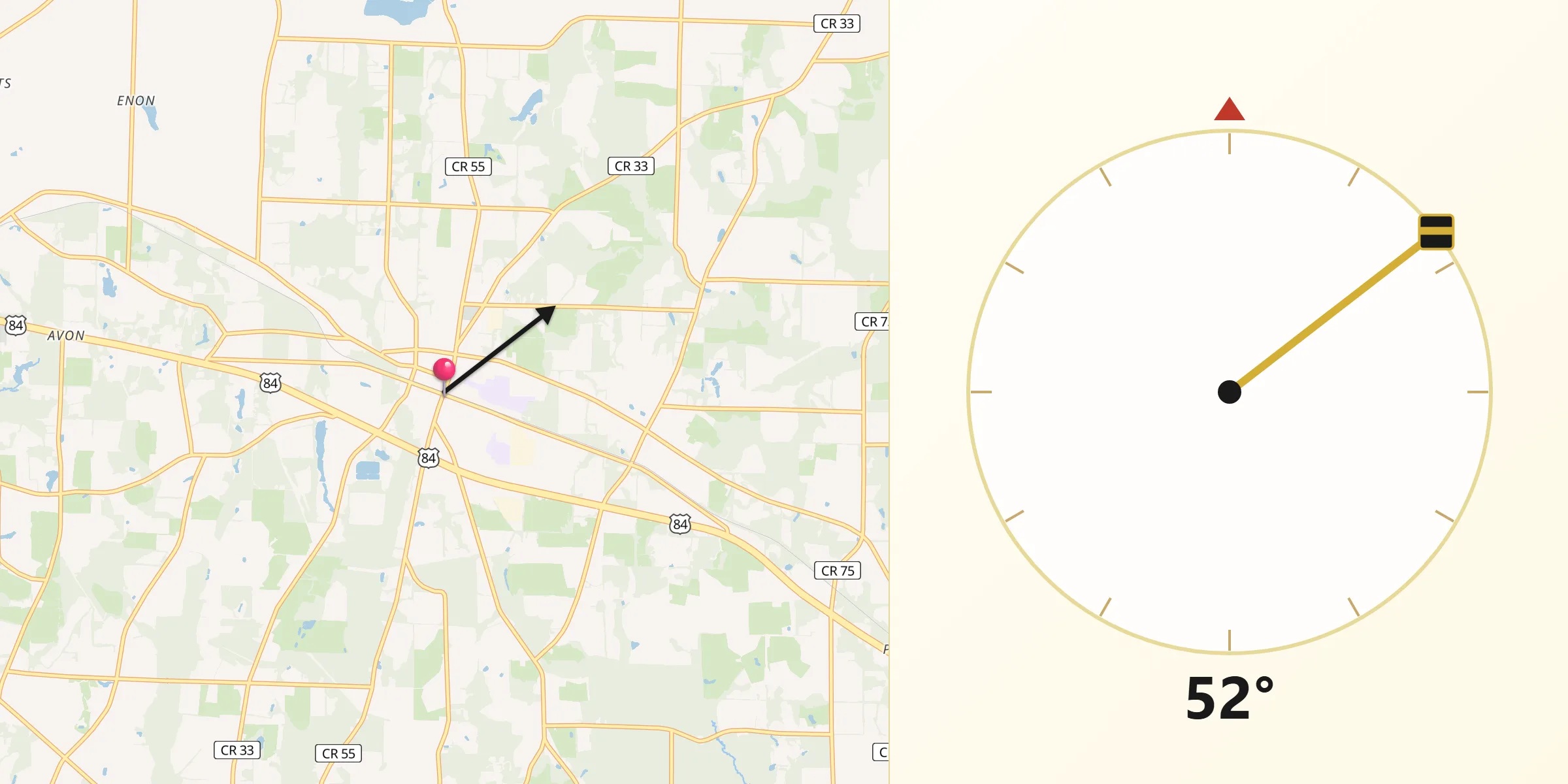Qibla Direction from Ashford