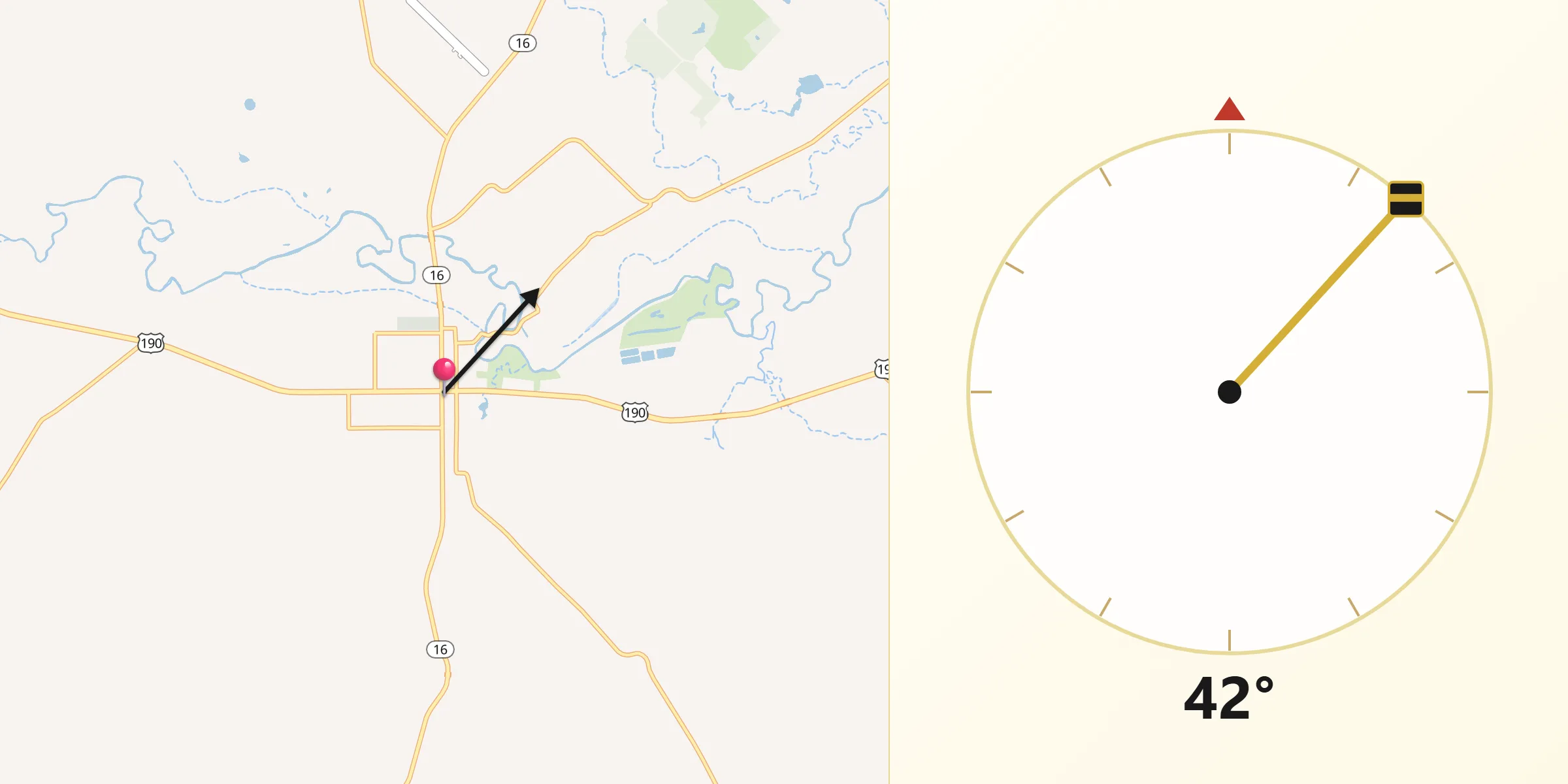 Qibla Direction from San Saba