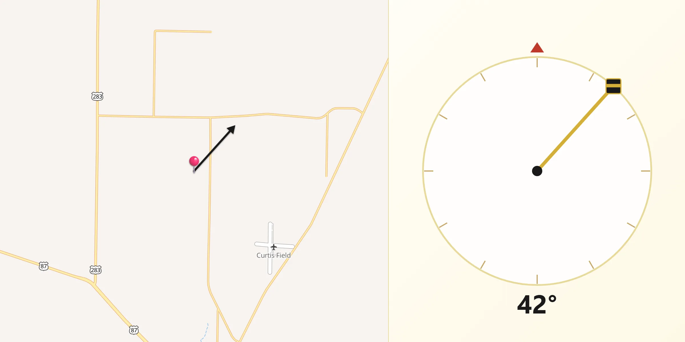 Qibla Direction from McCulloch