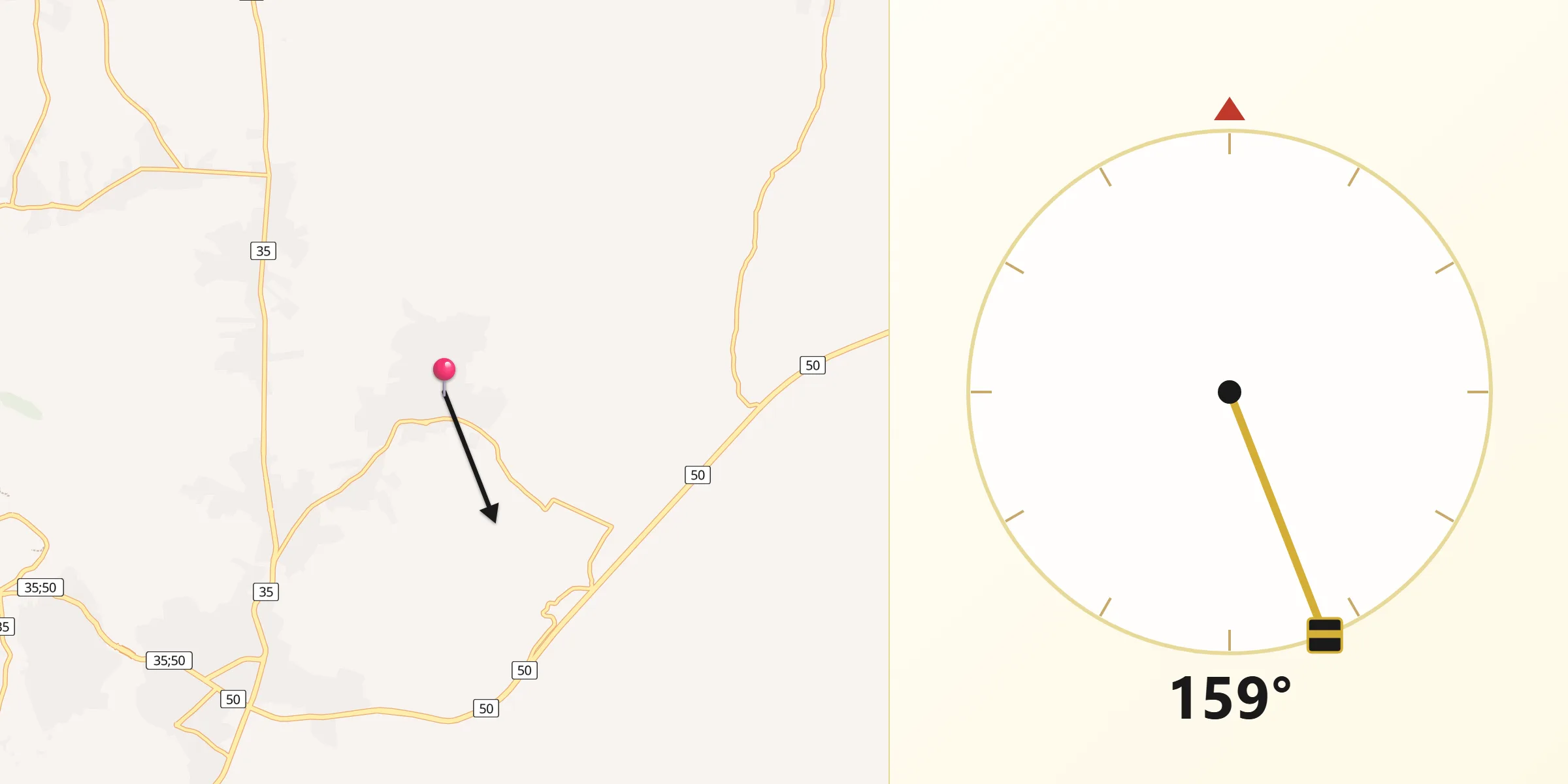 اتجاه القبلة من أدر