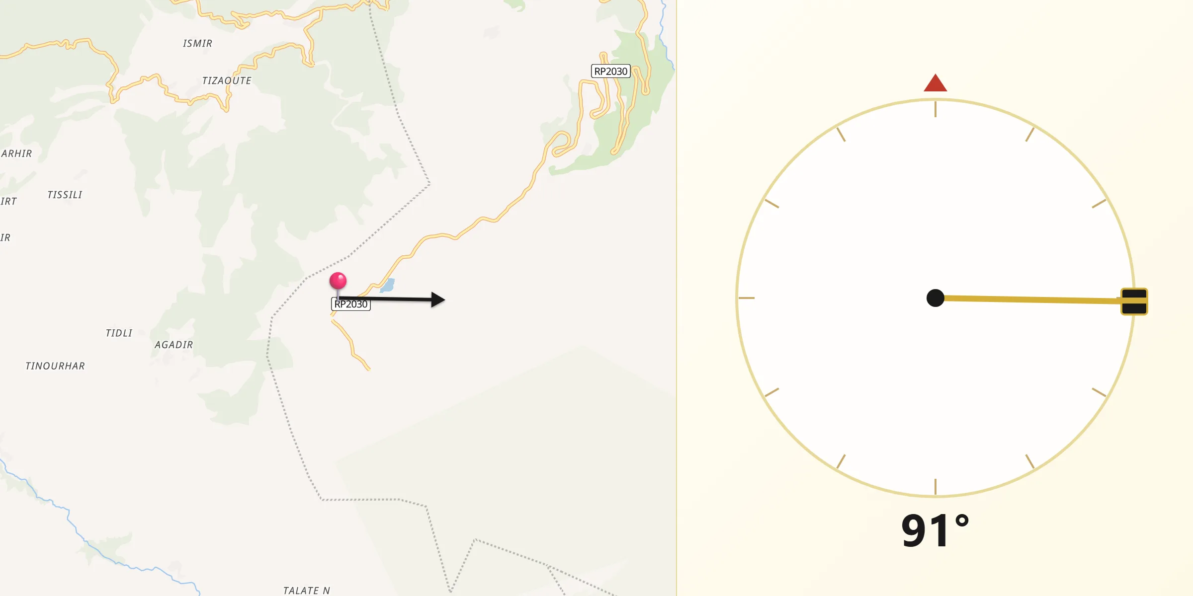 اتجاه القبلة من أوكايمدن
