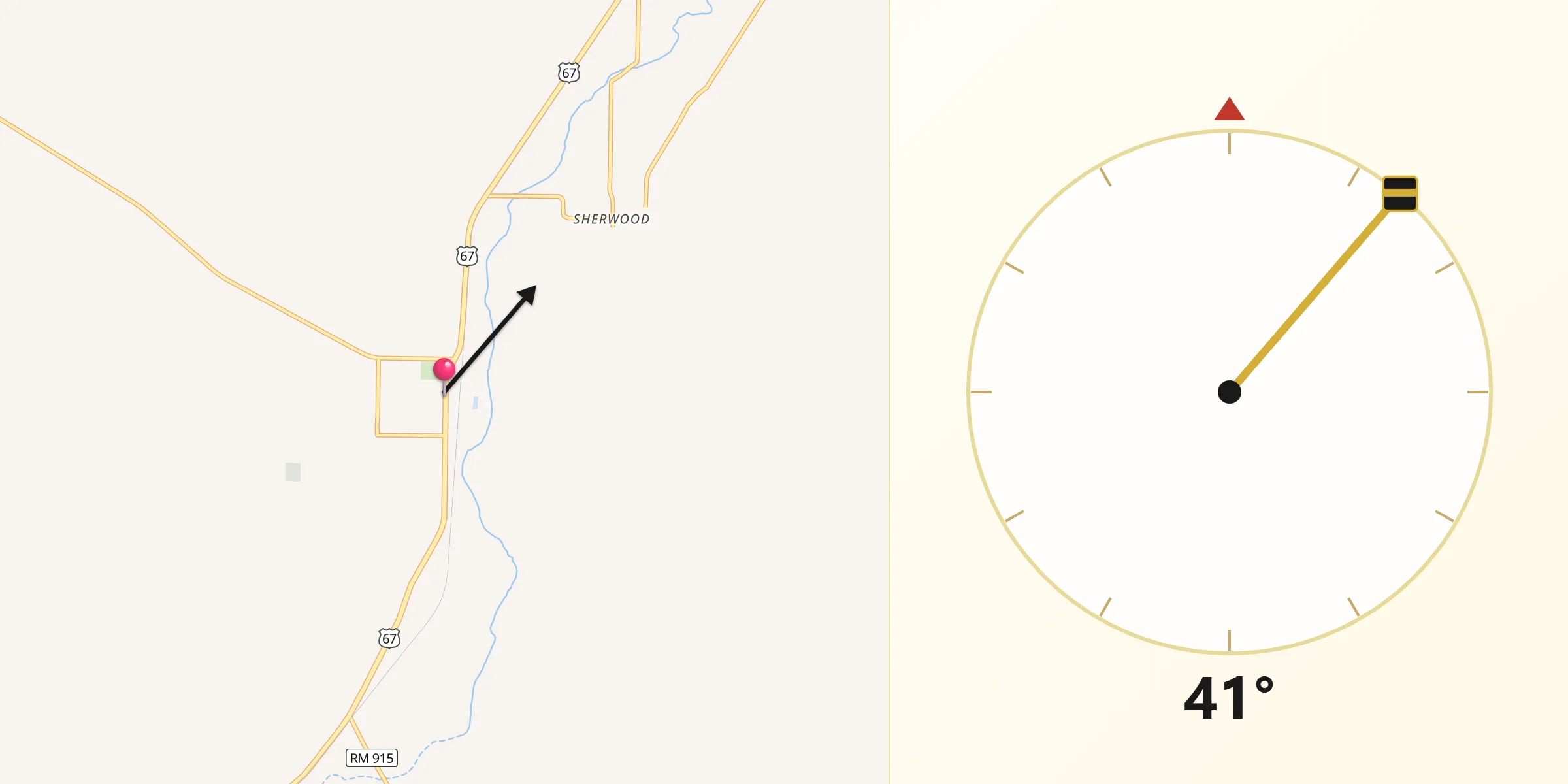 Qibla Direction from Mertzon
