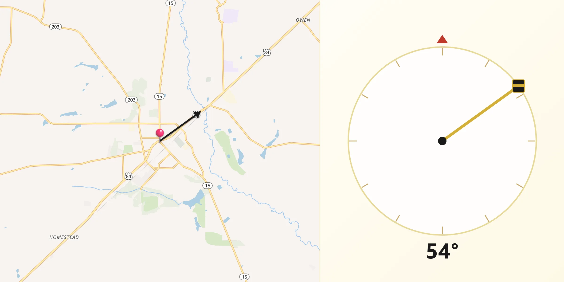 Qibla Direction from Blackshear