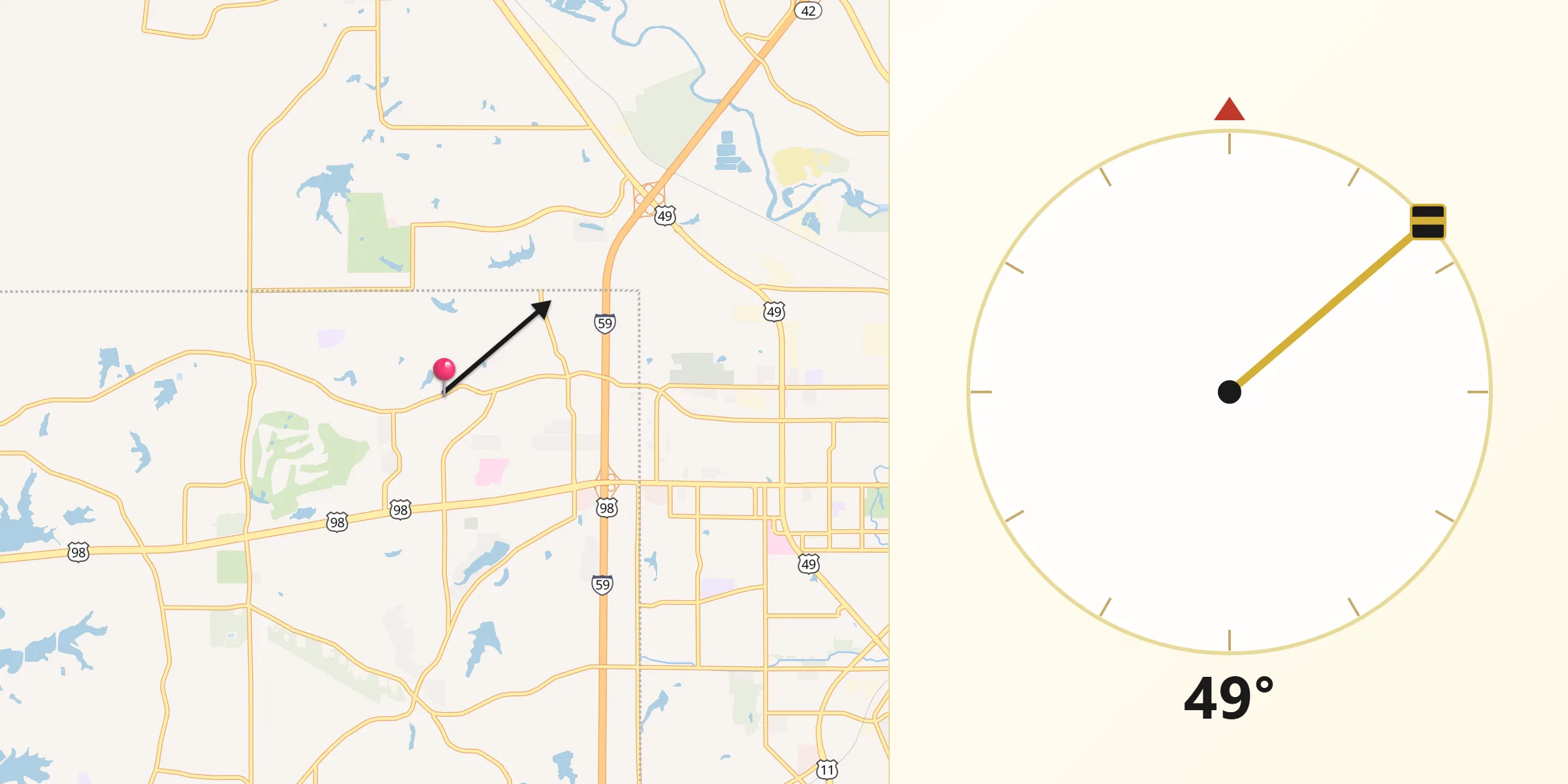 Qibla Direction from Arnold Line