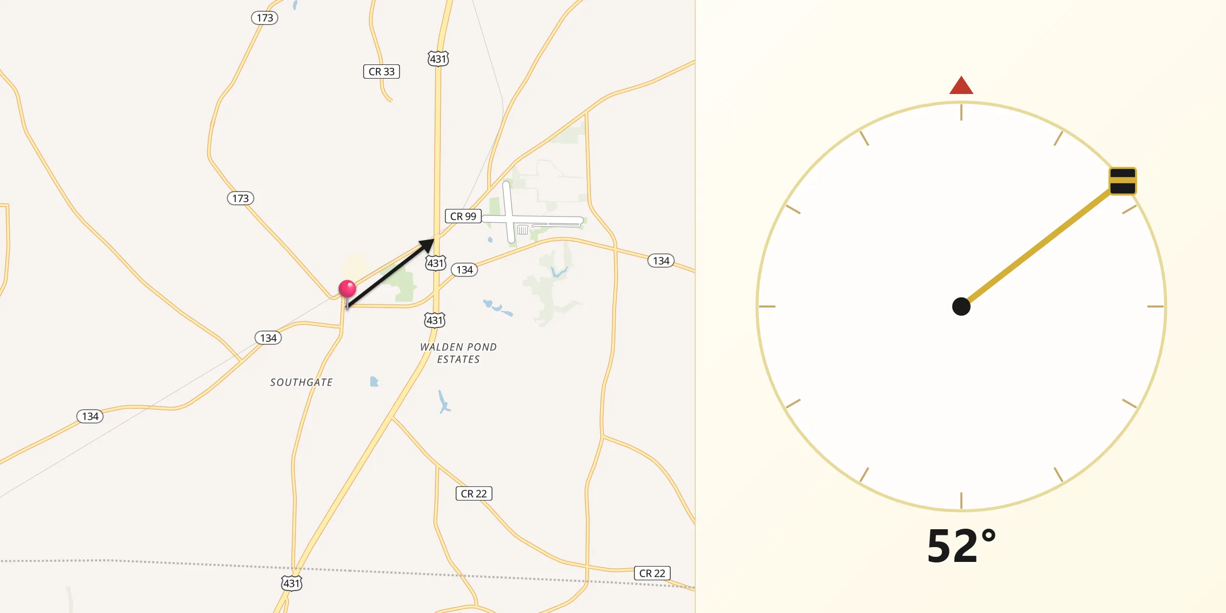Qibla Direction from Headland