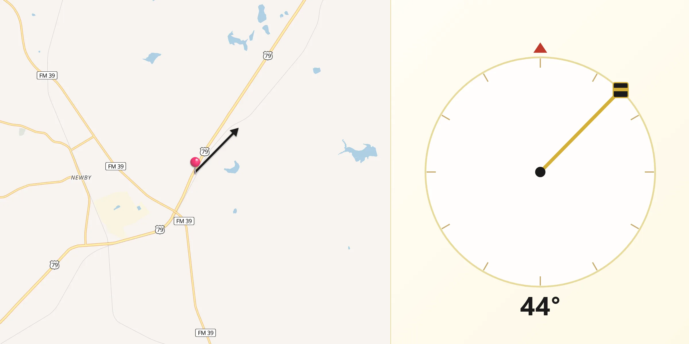 Qibla Direction from Jewett