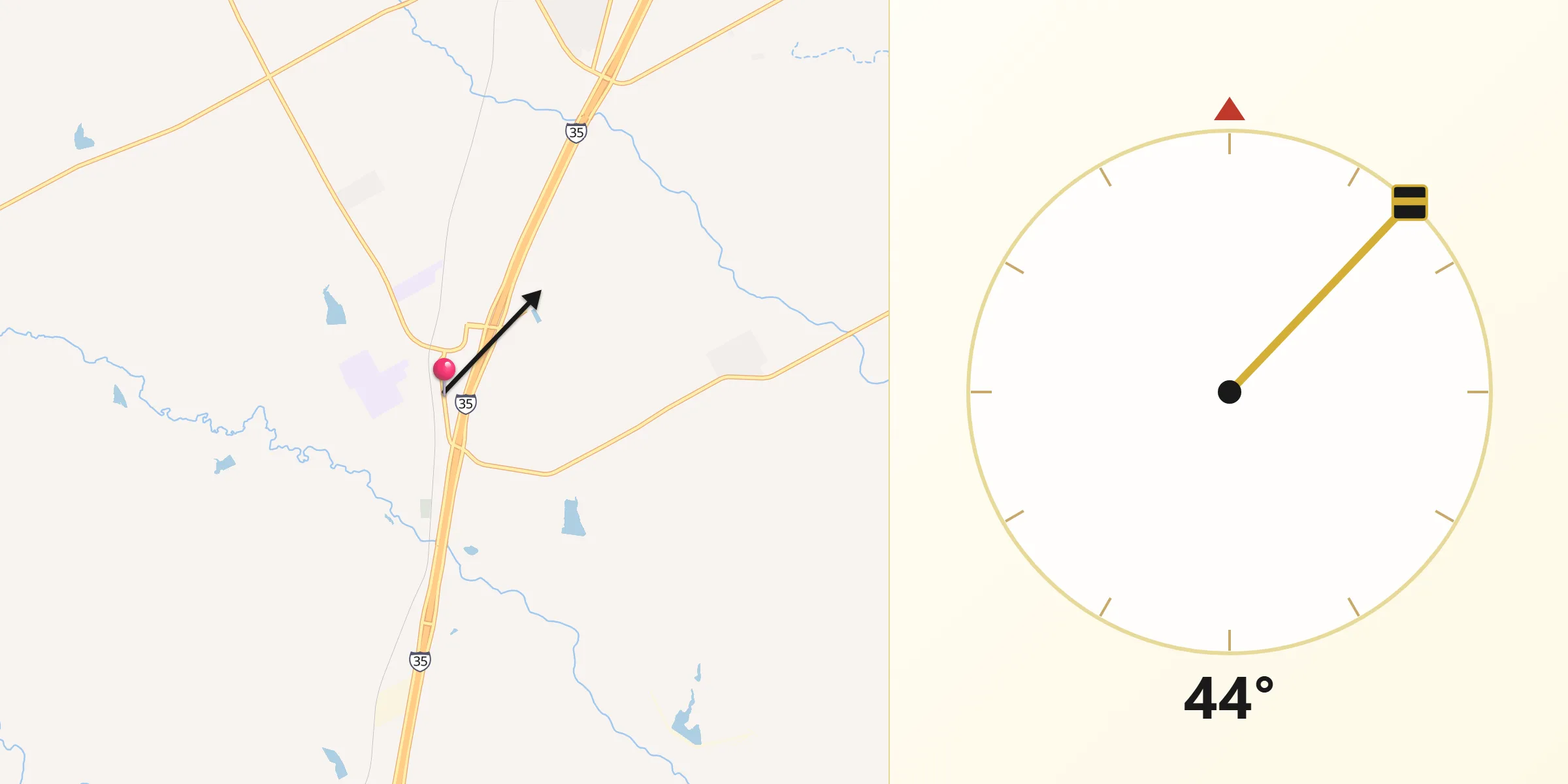Qibla Direction from Lorena