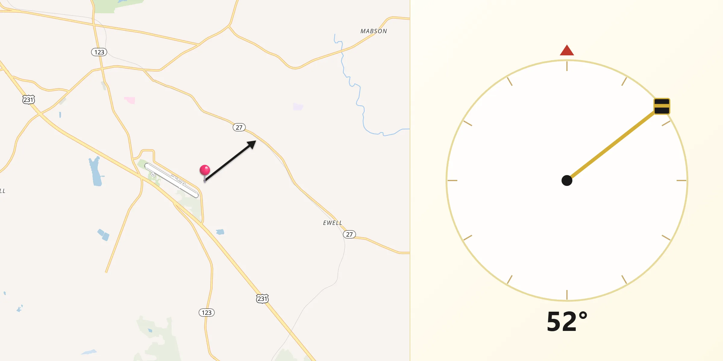Qibla Direction from Dale